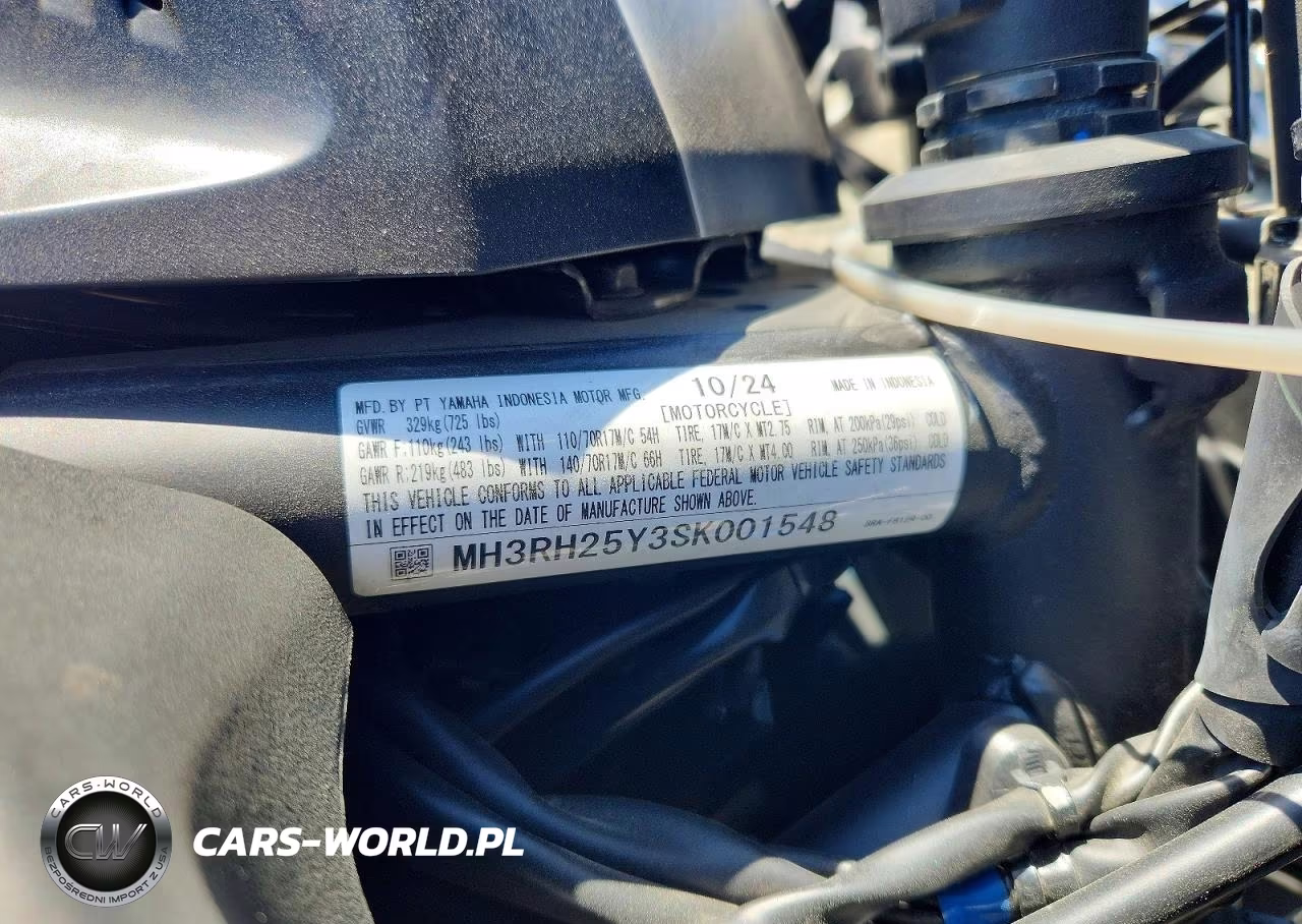 2025 Yamaha Yfz320 Ac VIN:MH3RH25Y3SK001548 - 9