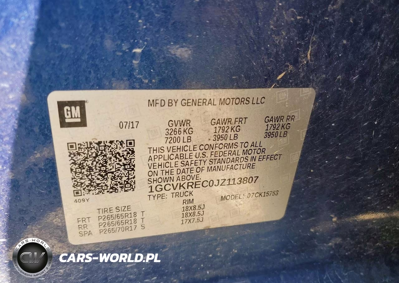 2018 Chevrolet Silverado K1500 Lt VIN:1GCVKREC0JZ113807 - 12