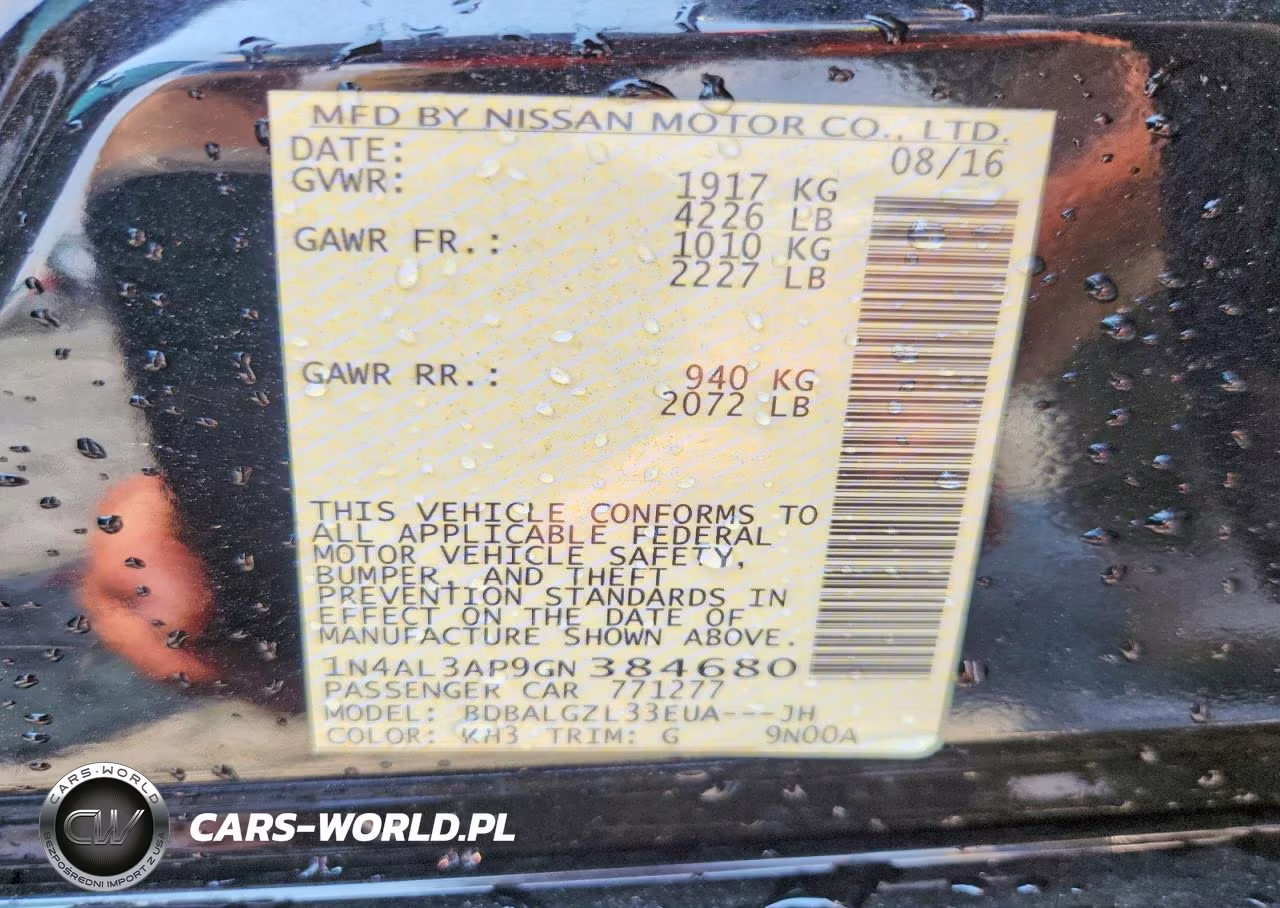 2016 Nissan Altima 2.5 S VIN:1N4AL3AP9GN384680 - 12