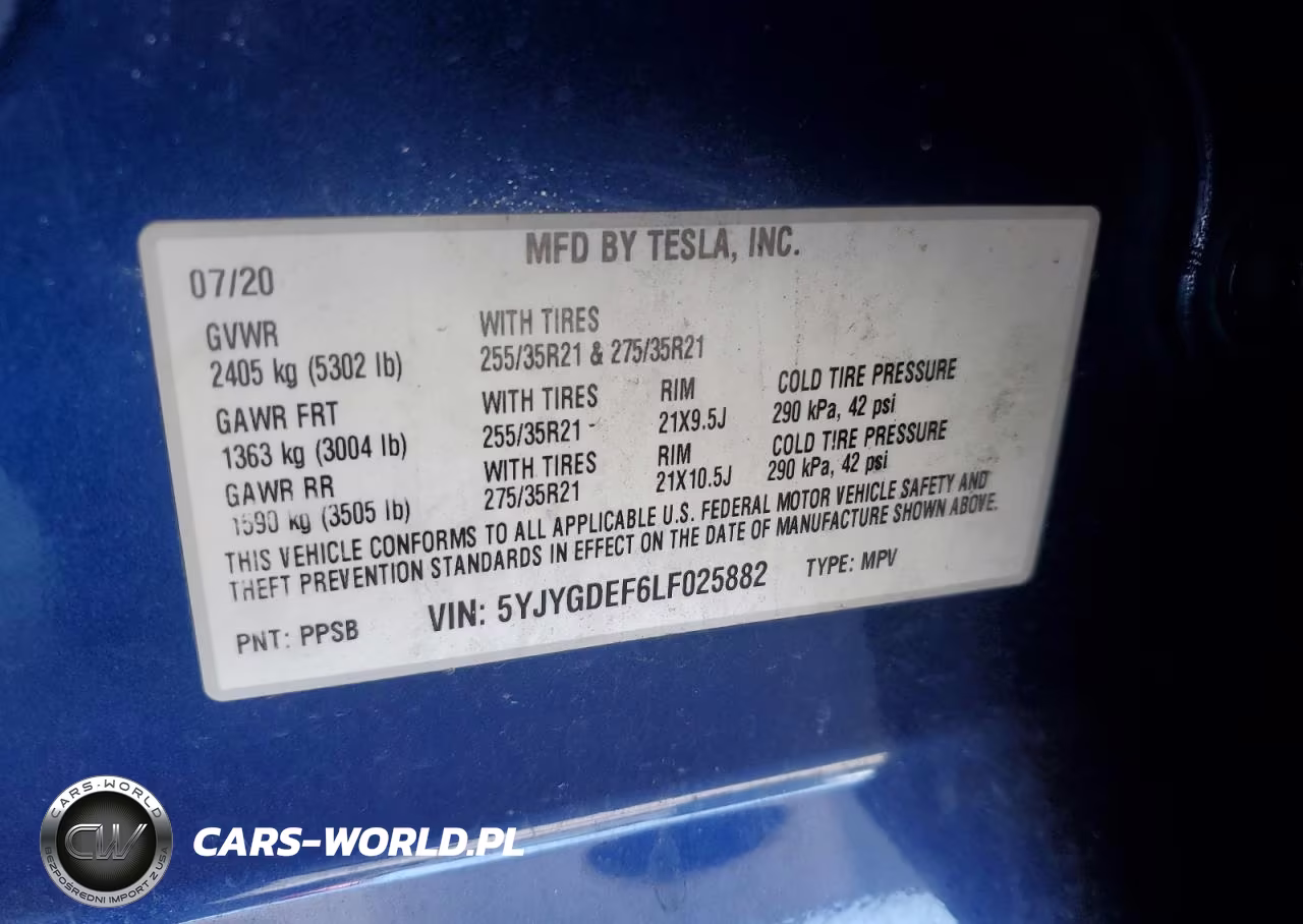 2020 Tesla Model Y VIN:5YJYGDEF6LF025882 - 12