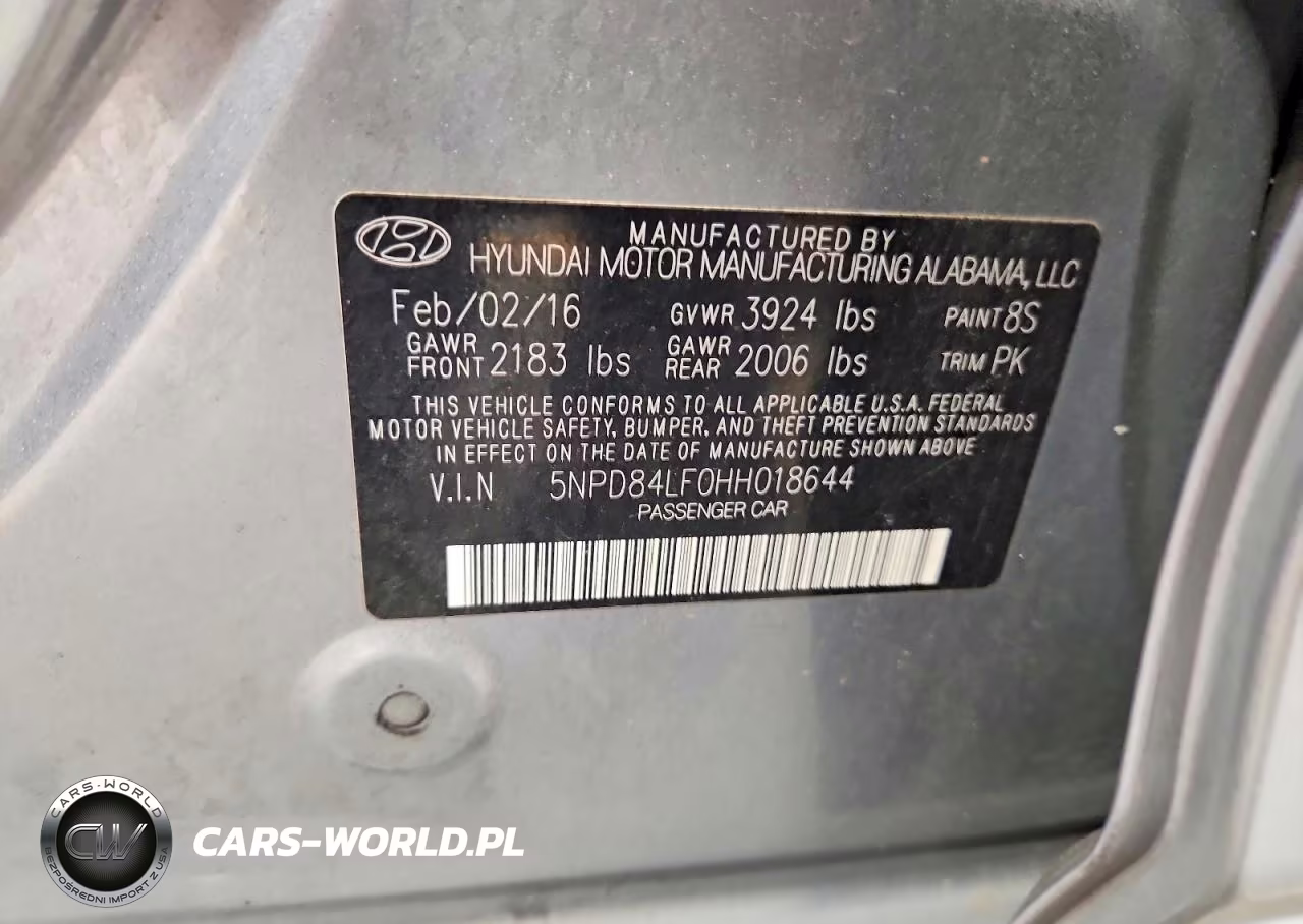2017 Hyundai Elantra Se VIN:5NPD84LF0HH018644 - 12