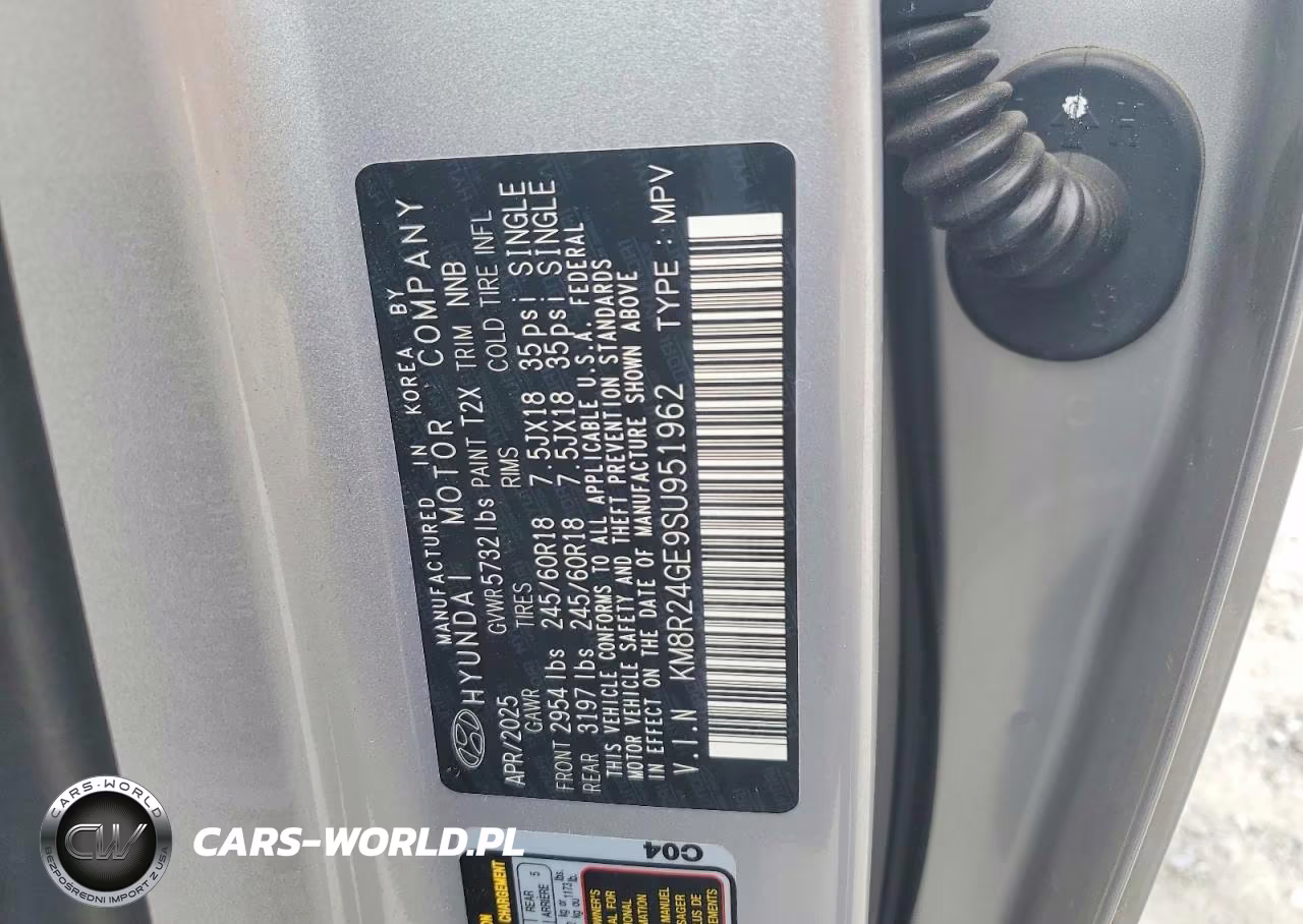 2025 Hyundai Palisade Sel VIN:KM8R24GE9SU951962 - 13