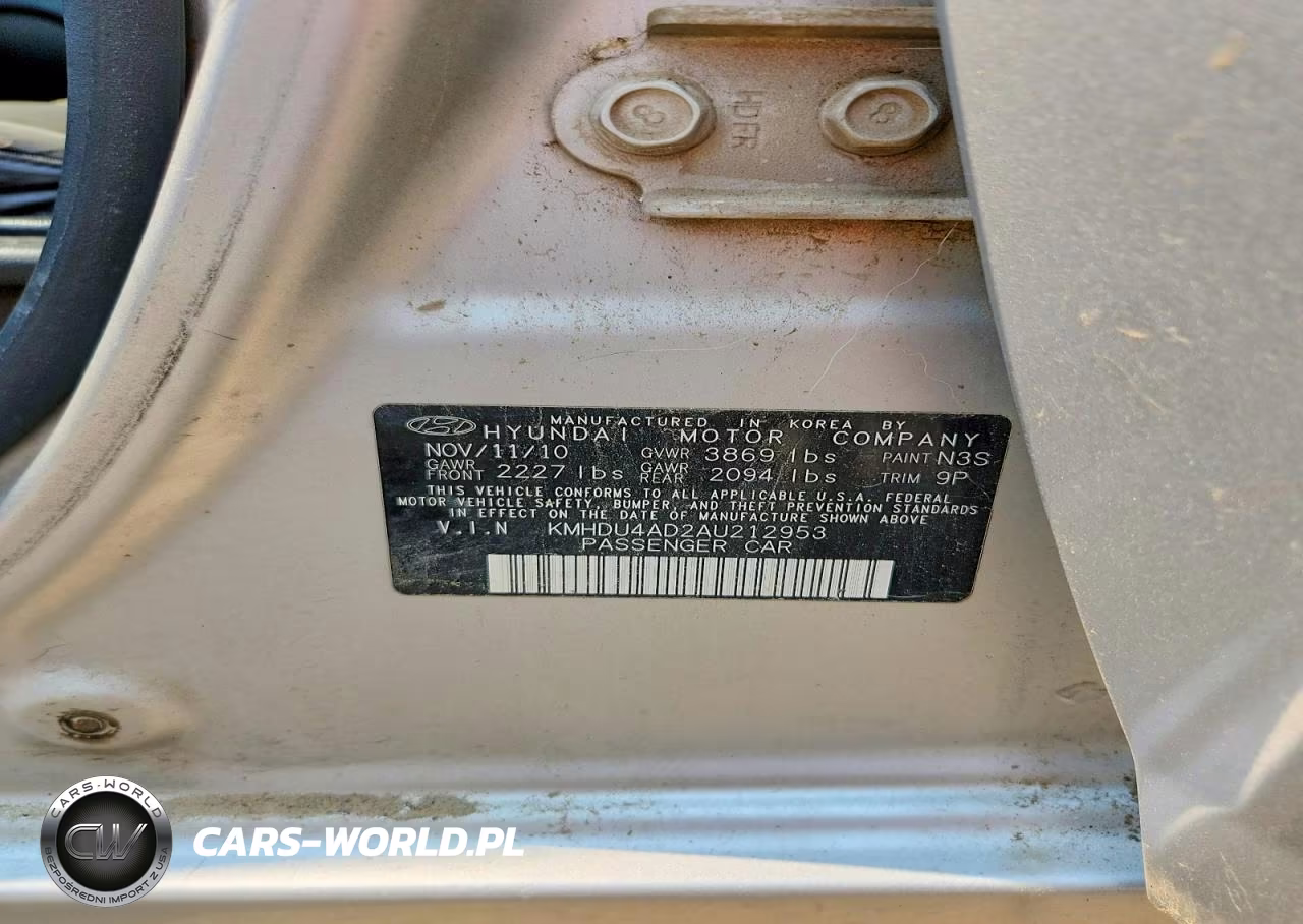 2010 Hyundai Elantra Se VIN:KMHDU4AD2AU212953 - 12