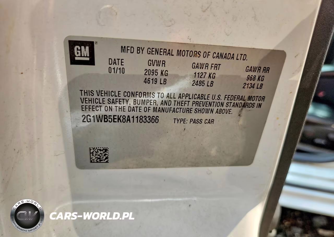 2010 Chevrolet Impala Lt VIN:2G1WB5EK8A1183366 - 12