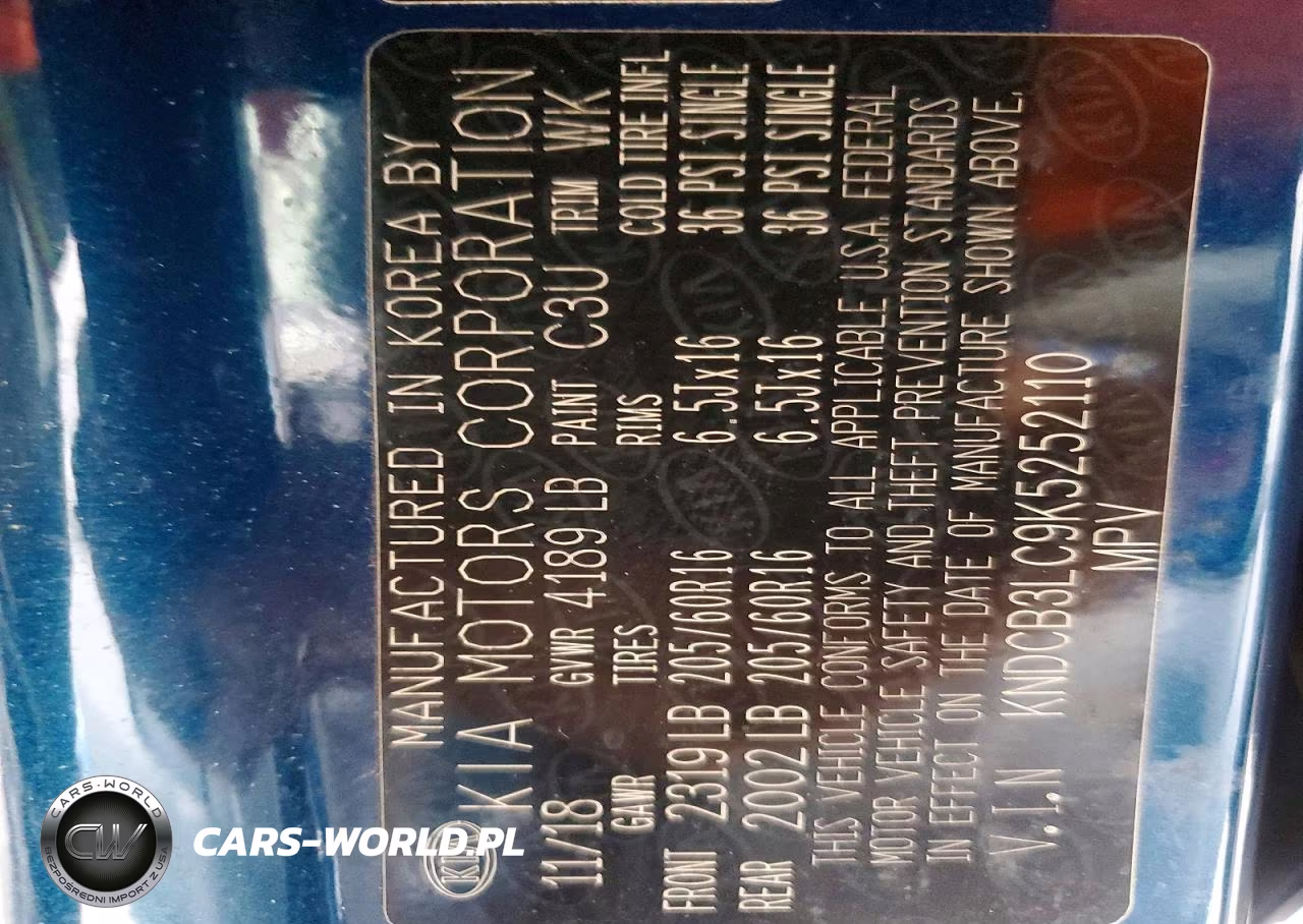 2019 Kia Niro Lx VIN:KNDCB3LC9K5252110 - 12