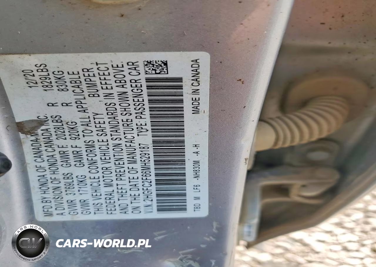 2021 Honda Civic Lx VIN:2HGFC2F66MH529187 - 12