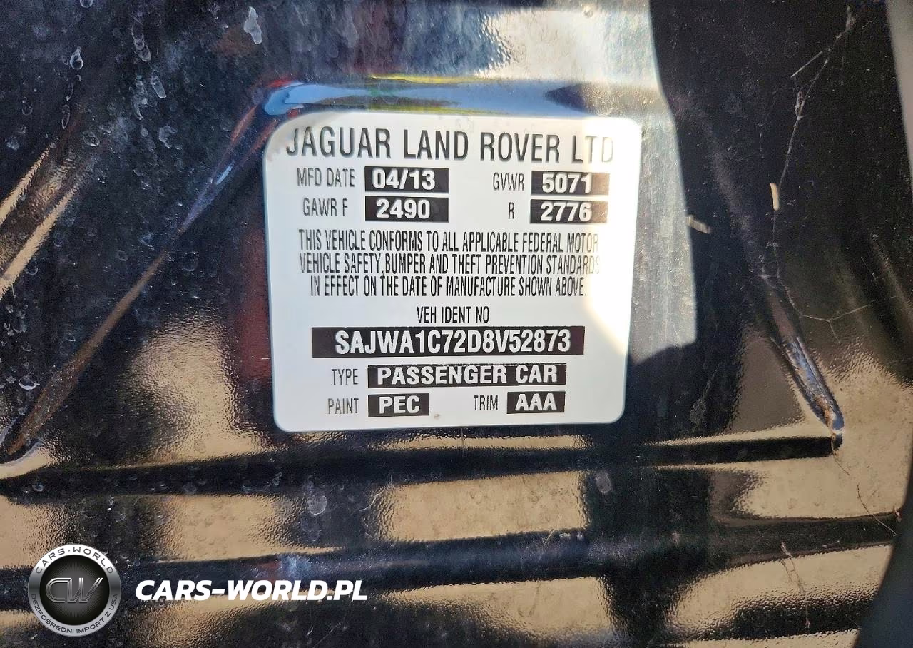 2013 Jaguar Xj VIN:SAJWA1C72D8V52873 - 12