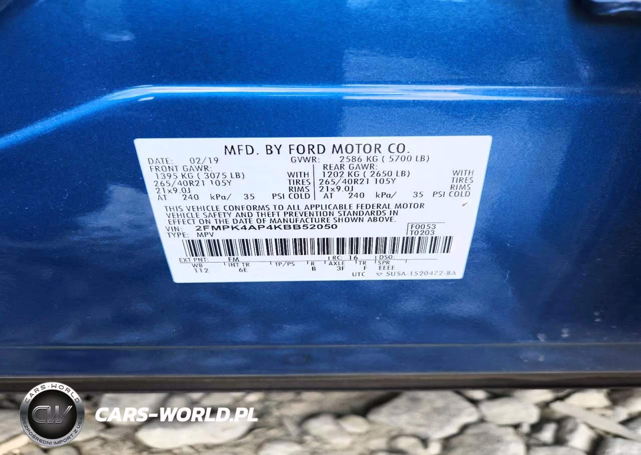 2019 Ford Edge St VIN:2FMPK4AP4KBB52050 - 12