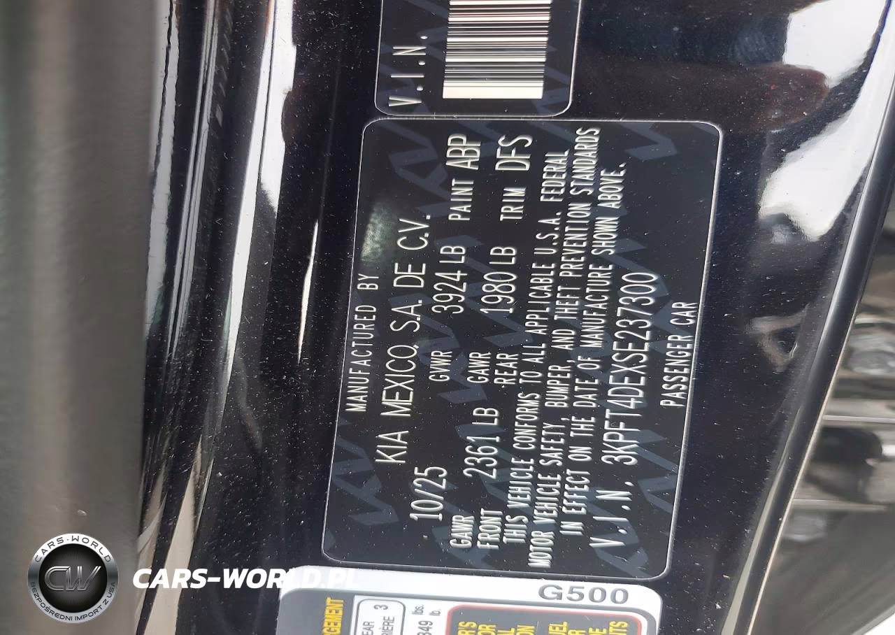 2025 Kia K4 Lxs VIN:3KPFT4DEXSE237300 - 12