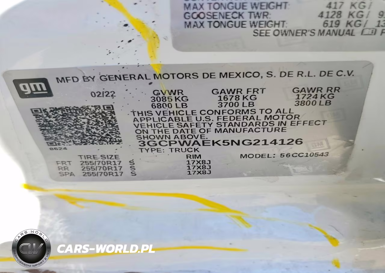2022 Chevrolet Silverado Ltd C1500 VIN:3GCPWAEK5NG214126 - 12