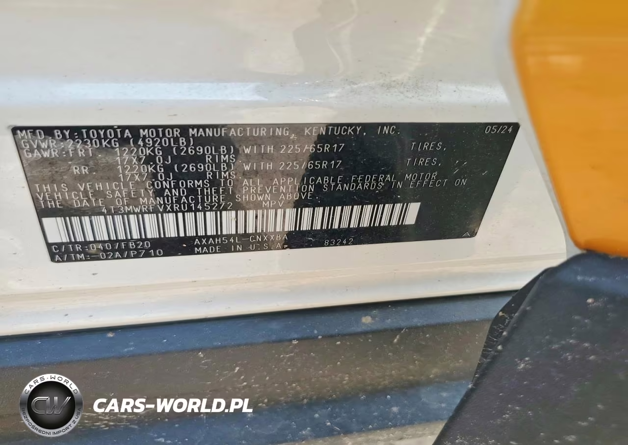 2024 Toyota Rav4 Le VIN:4T3MWRFVXRU145272 - 14