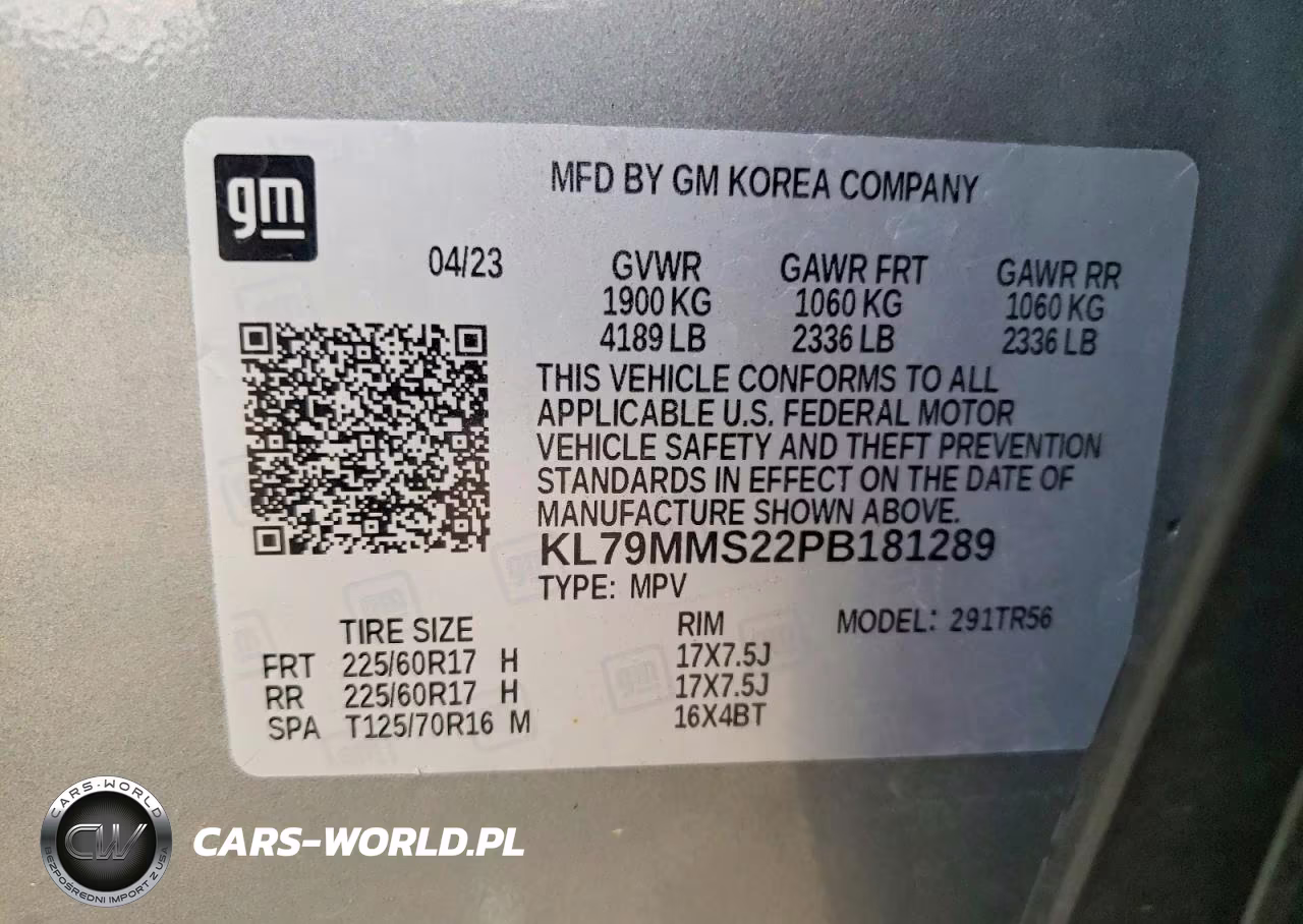2023 Chevrolet Trailblazer Ls VIN:KL79MMS22PB181289 - 13