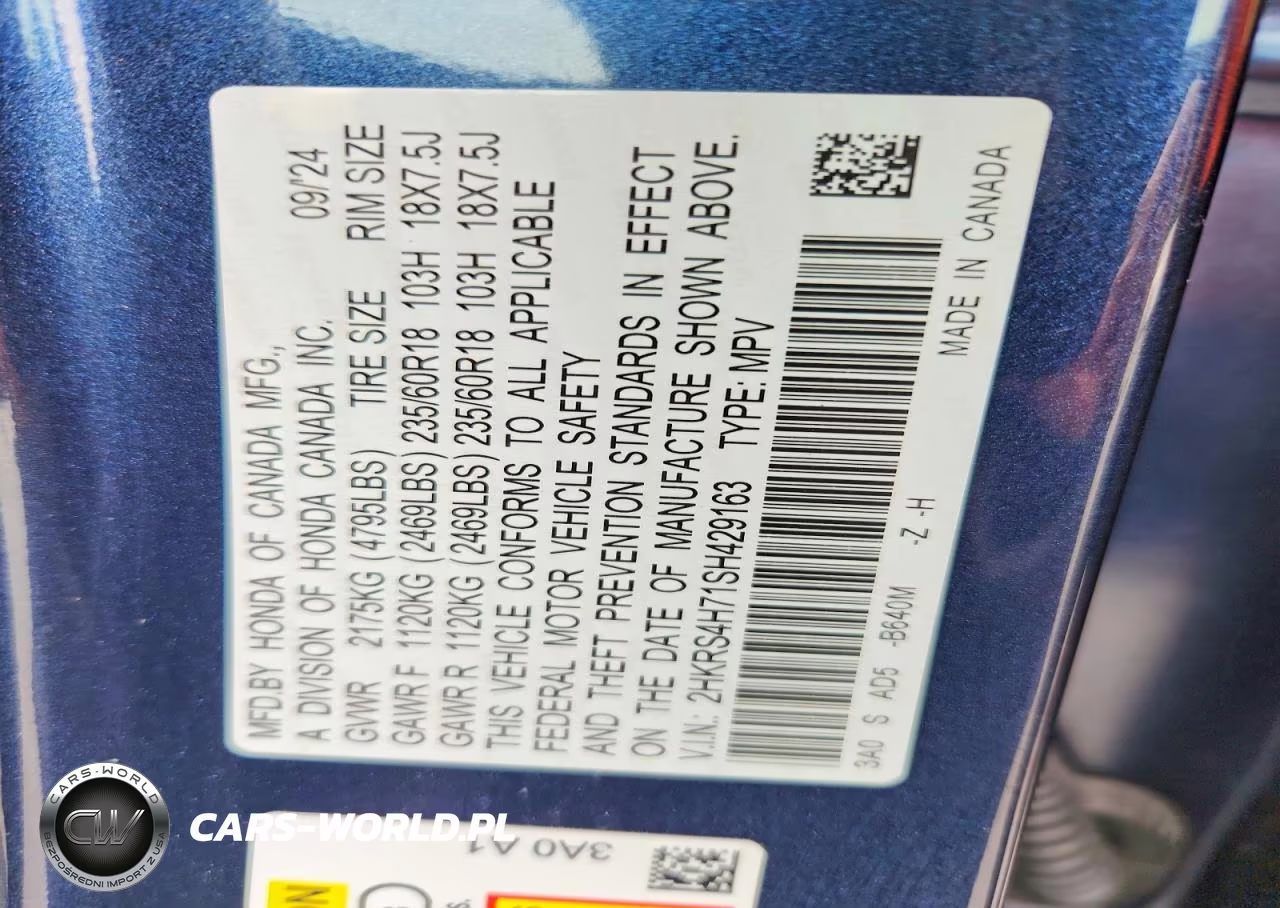 2025 Honda Cr-V Exl VIN:2HKRS4H71SH429163 - 13