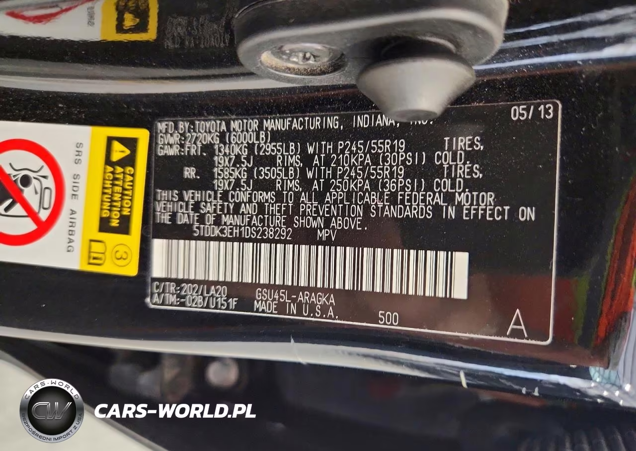 2013 Toyota Highlander Limited VIN:5TDDK3EH1DS238292 - 13