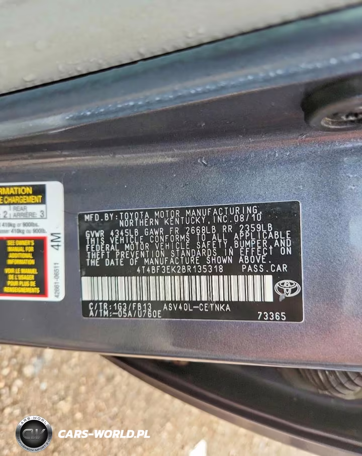 2011 Toyota Camry Le VIN:4T4BF3EK2BR135318 - 12