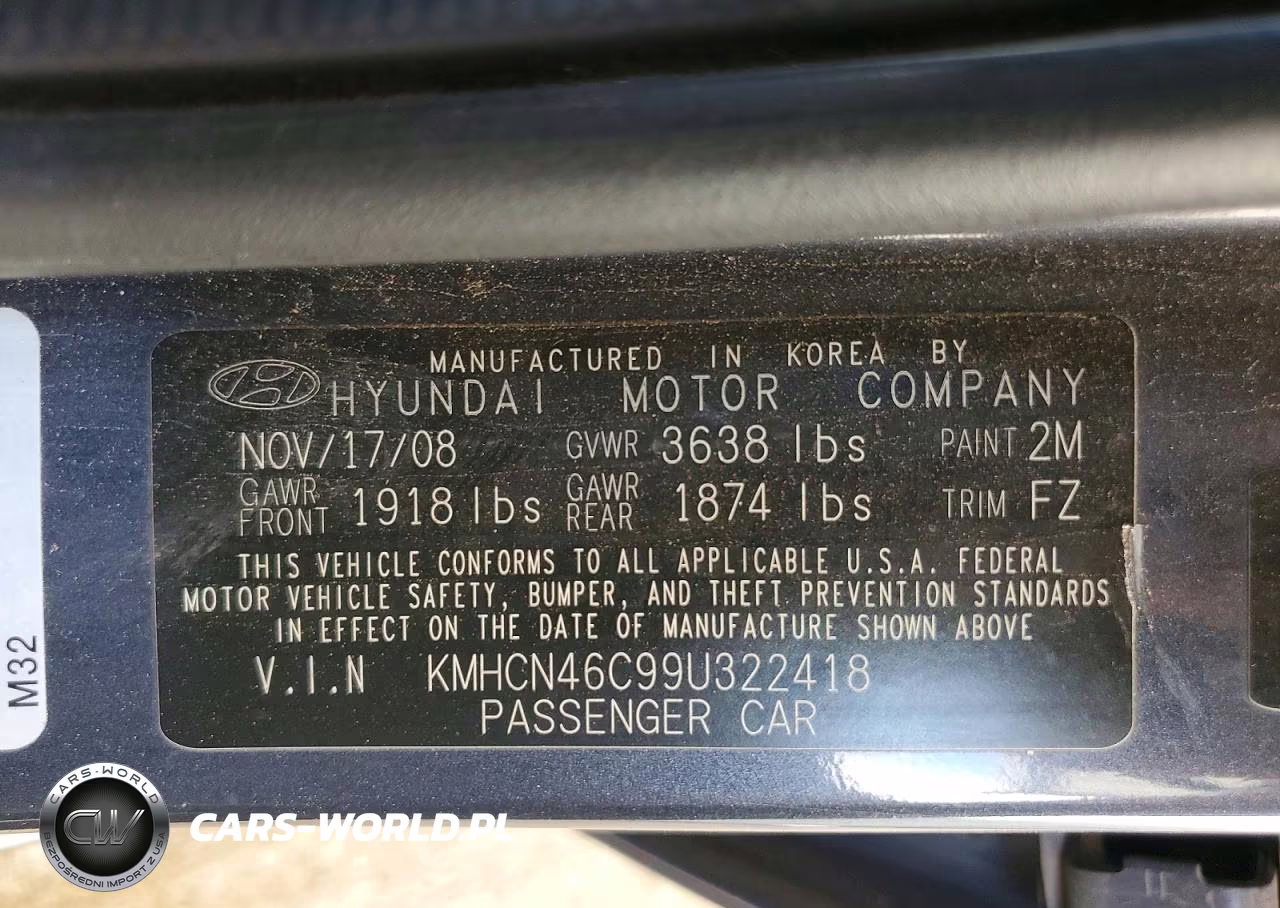 2009 Hyundai Accent Mc VIN:KMHCN46C99U322418 - 12