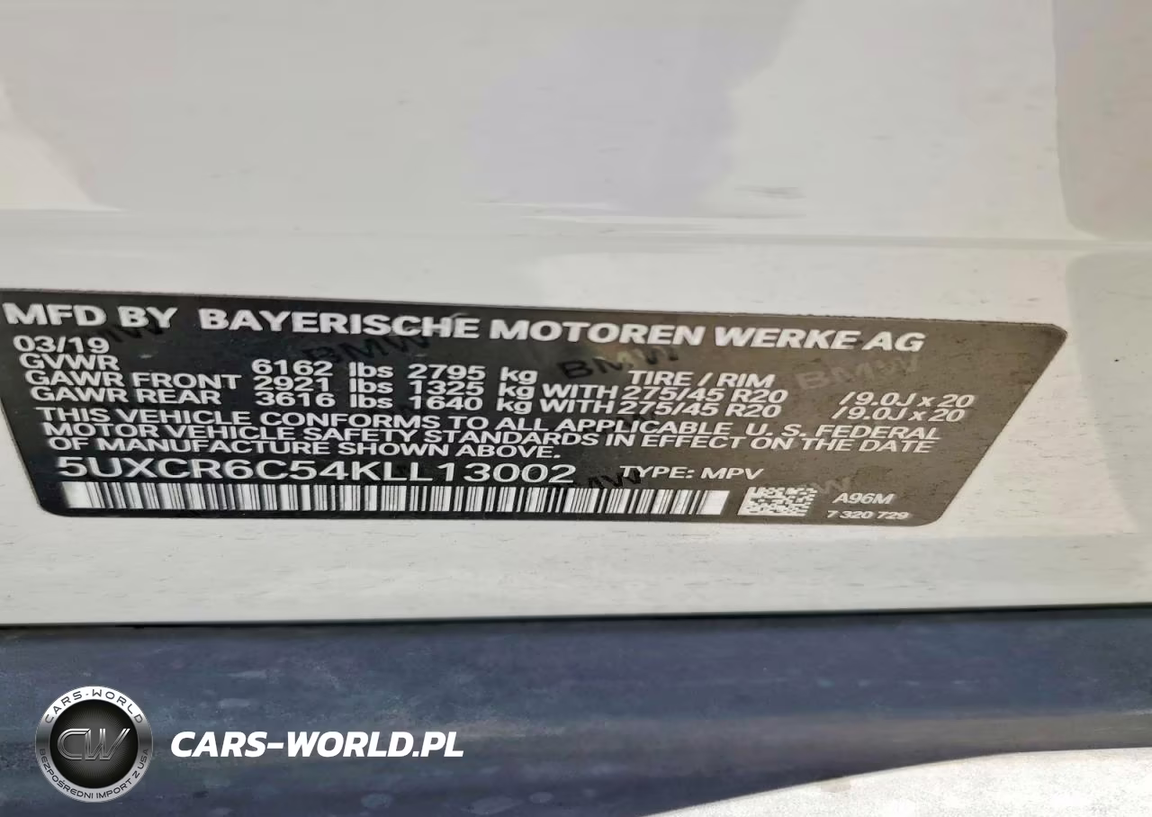 2019 BMW X5 xDrive40I VIN:5UXCR6C54KLL13002 - 12
