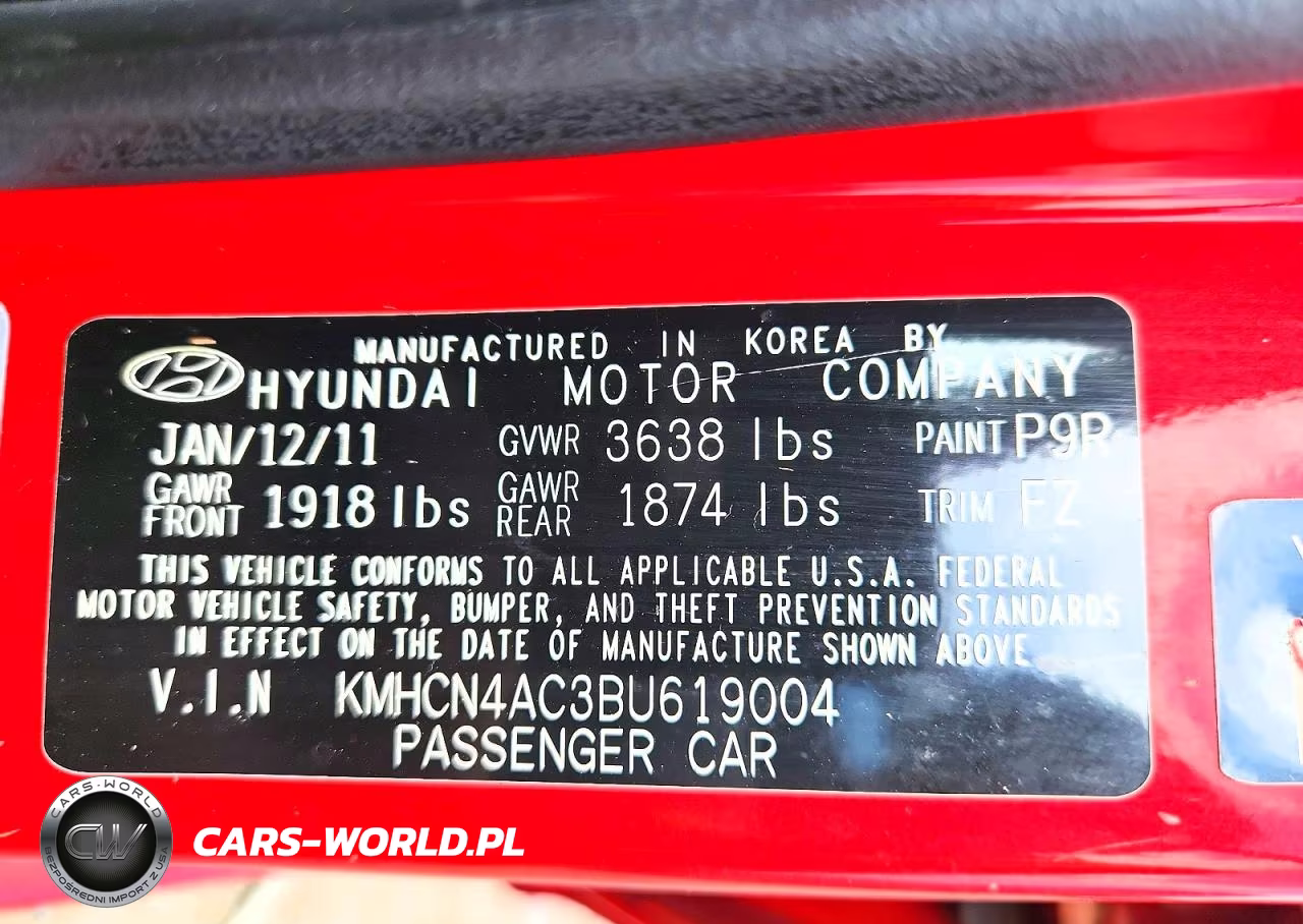 2011 Hyundai Accent Gls VIN:KMHCN4AC3BU619004 - 13