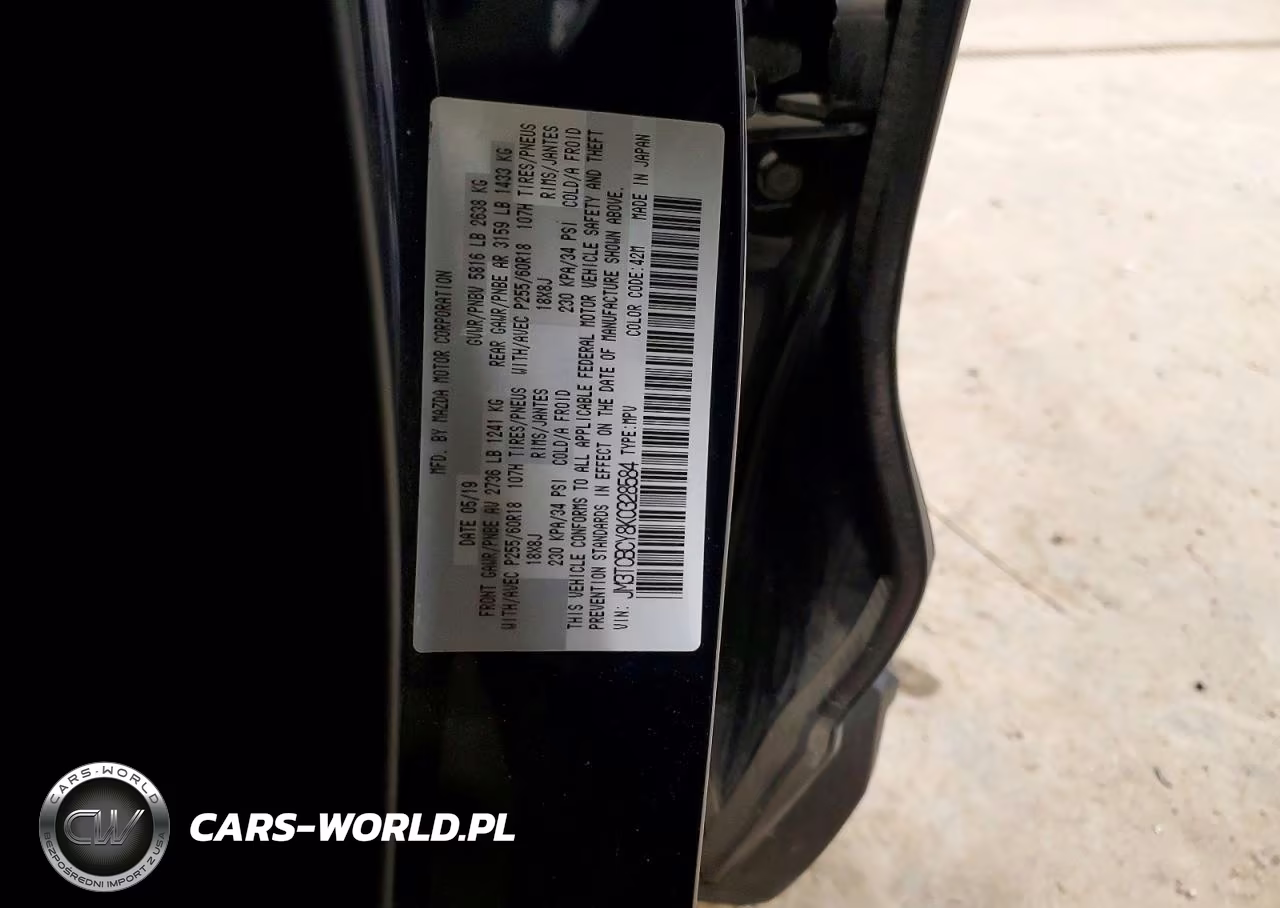 2019 Mazda Cx-9 Touring VIN:JM3TCBCY8K0328584 - 14