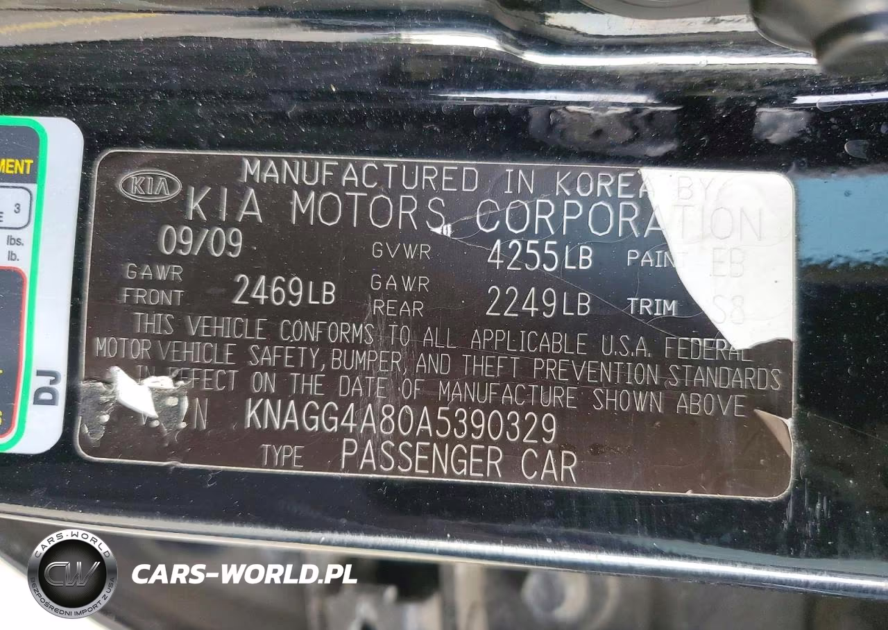2010 Kia Optima Lx VIN:KNAGG4A80A5390329 - 13