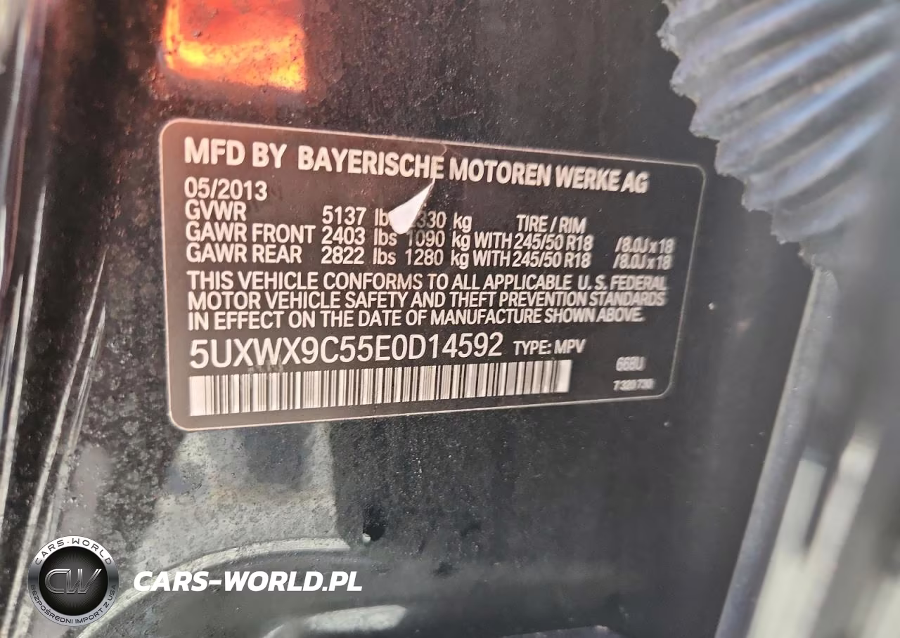 2014 BMW X3 xDrive28I VIN:5UXWX9C55E0D14592 - 13