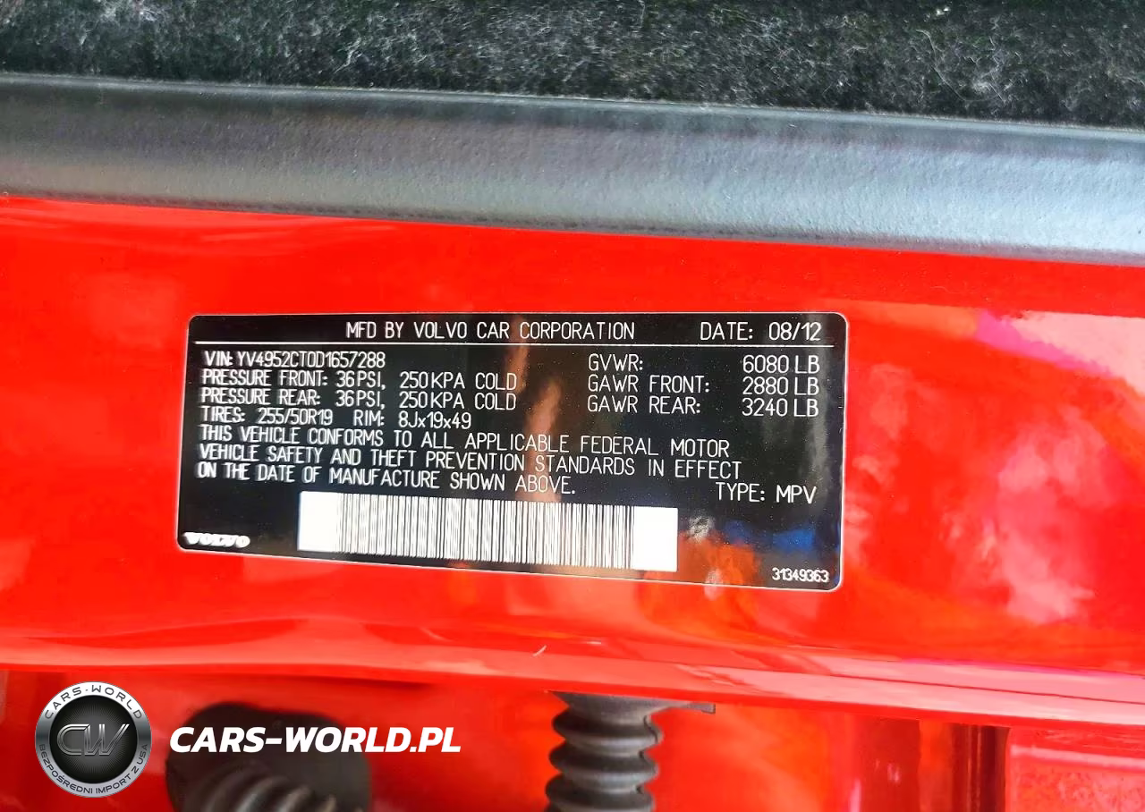 2013 Volvo Xc90 R Design VIN:YV4952CT0D1657288 - 13