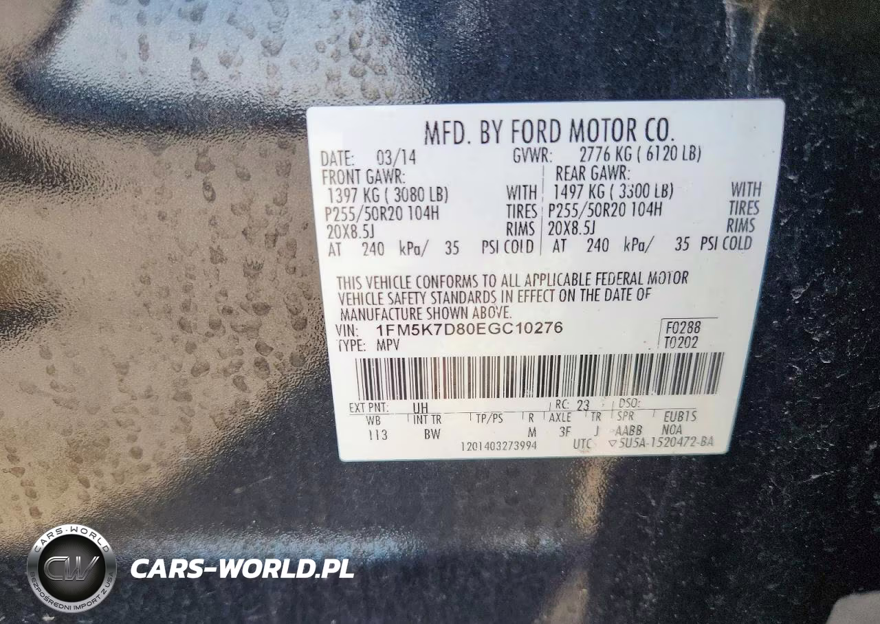 2014 Ford Explorer Xlt VIN:1FM5K7D80EGC10276 - 13