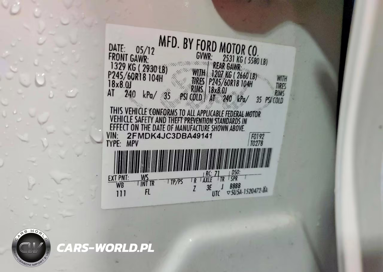 2013 Ford Edge Sel VIN:2FMDK4JC3DBA49141 - 12