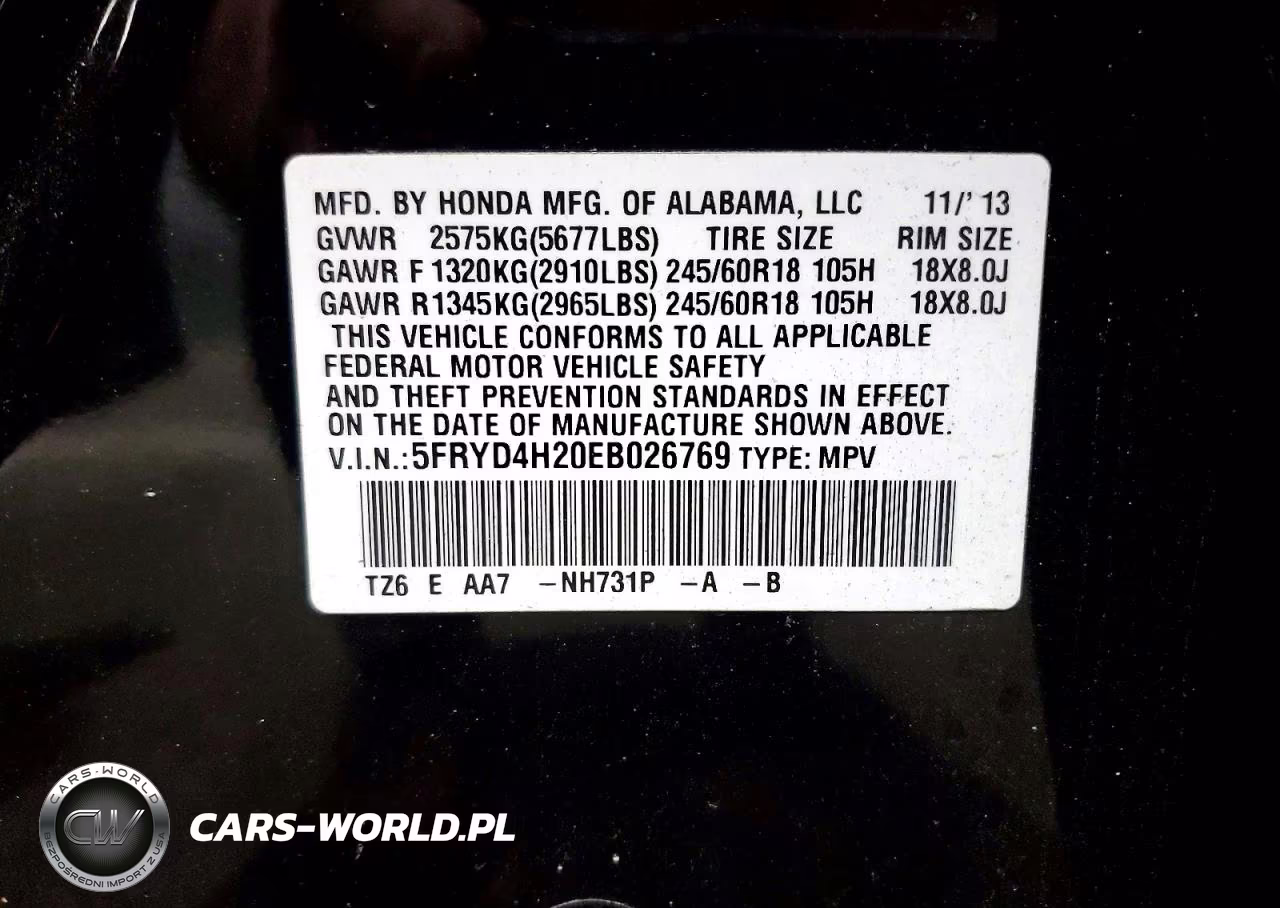 2014 Acura Mdx VIN:5FRYD4H20EB026769 - 13