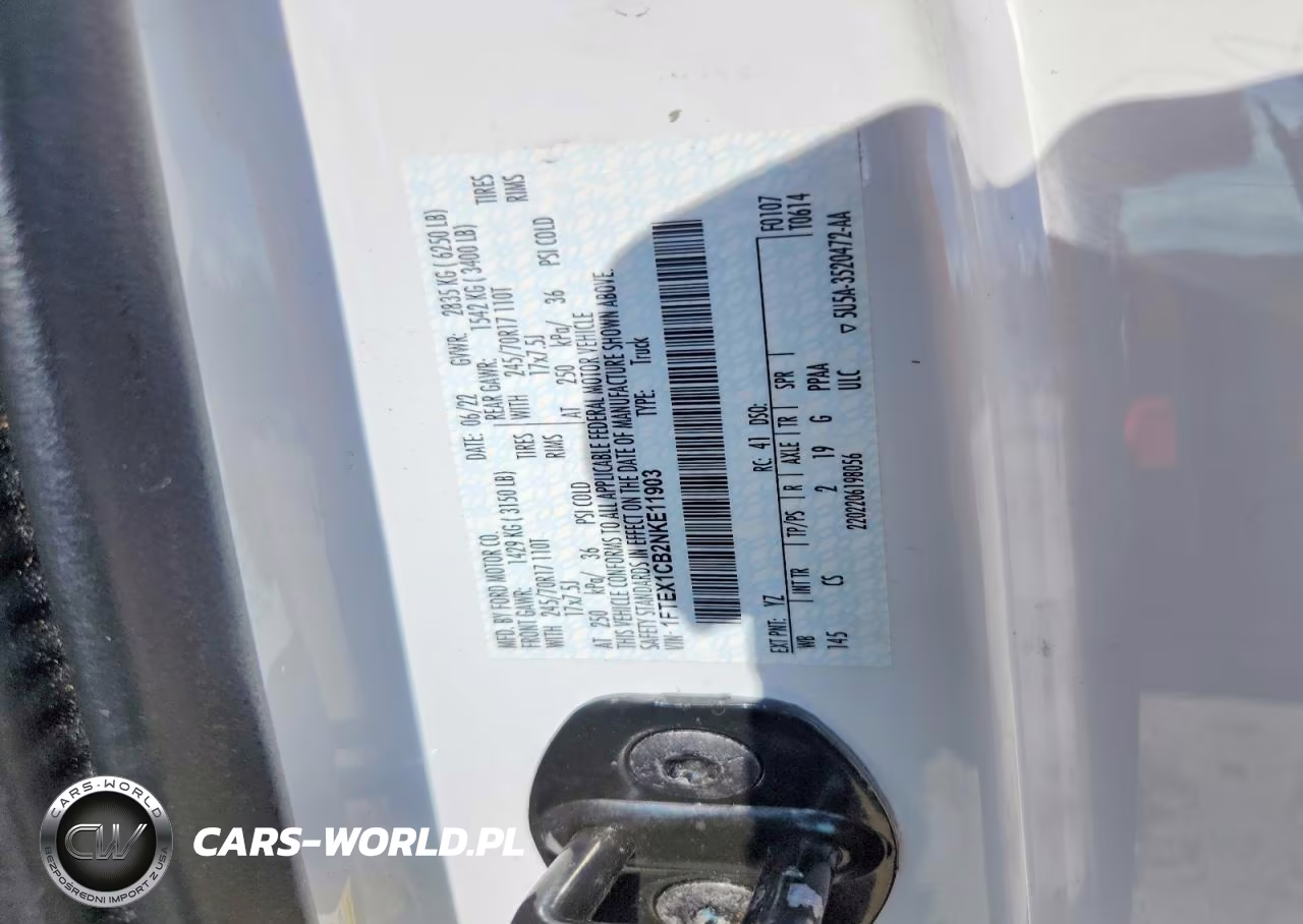2022 Ford F150 Super Cab VIN:1FTEX1CB2NKE11903 - 12