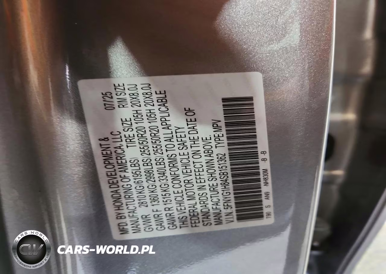 2025 Honda Pilot Elite VIN:5FNYG1H84SB151362 - 14