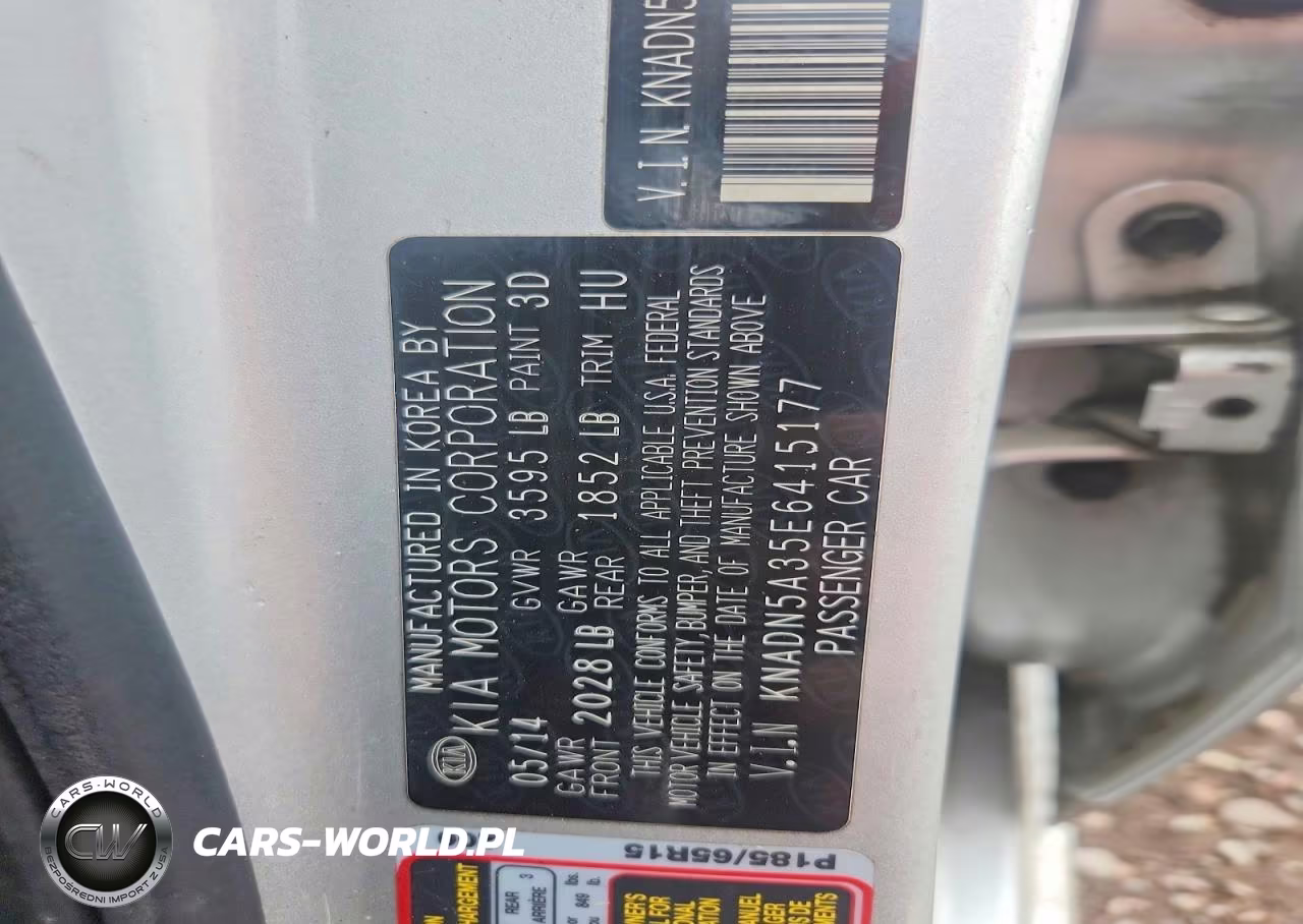 2014 Kia Rio Ex VIN:KNADN5A35E6415177 - 14