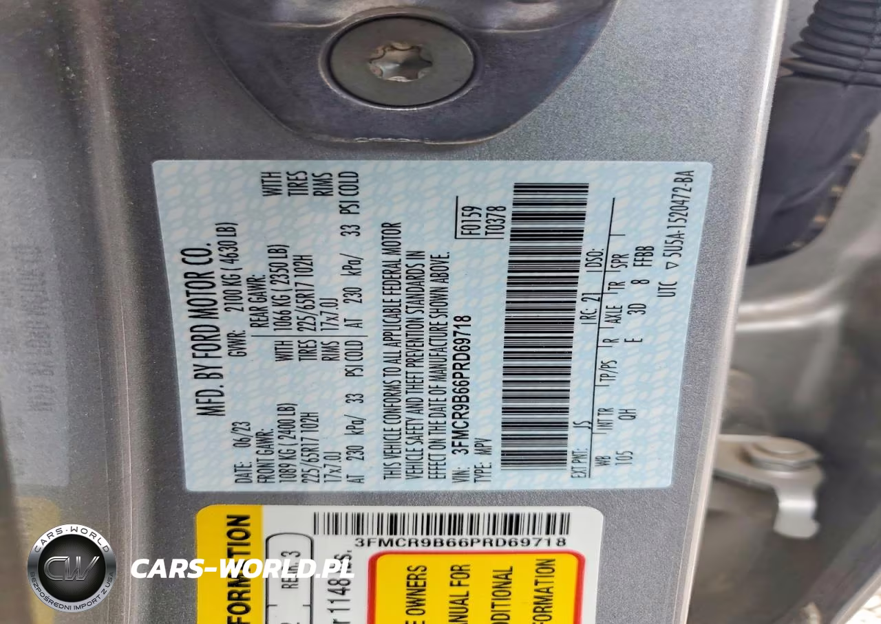 2023 Ford Bronco Sport Big Bend VIN:3FMCR9B66PRD69718 - 12