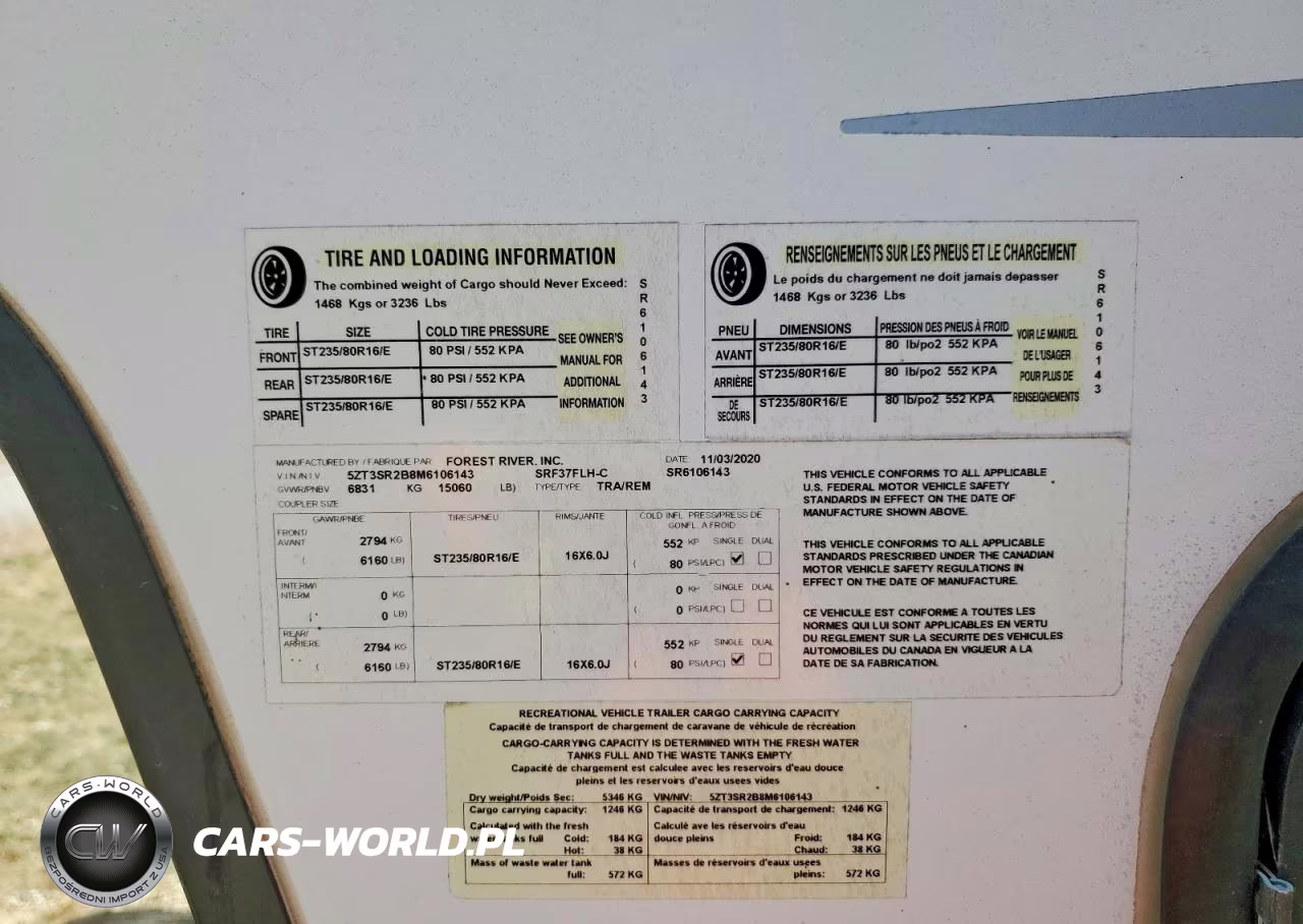 2021 Forest River Sabre Camper VIN:5ZT3SR2B8M6106143 - 9