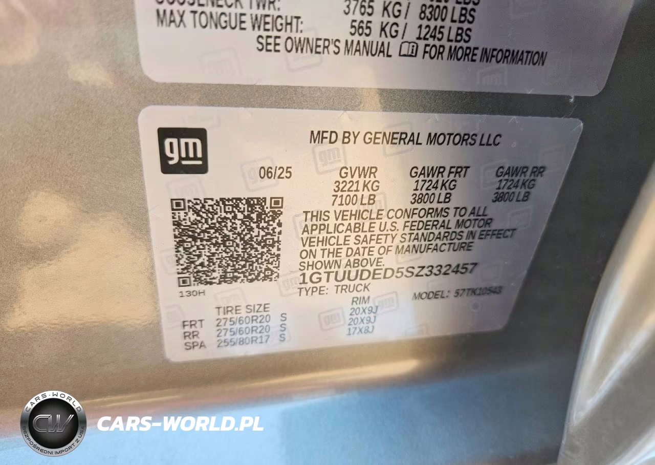 2025 GMC Sierra K1500 Slt VIN:1GTUUDED5SZ332457 - 12