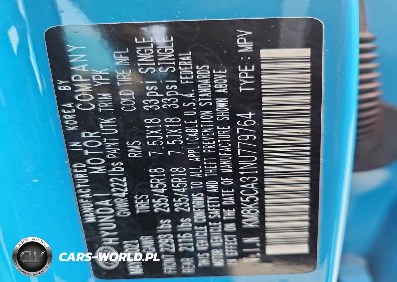 2022 Hyundai Kona Limited VIN:KM8K5CA31NU779764 - 12