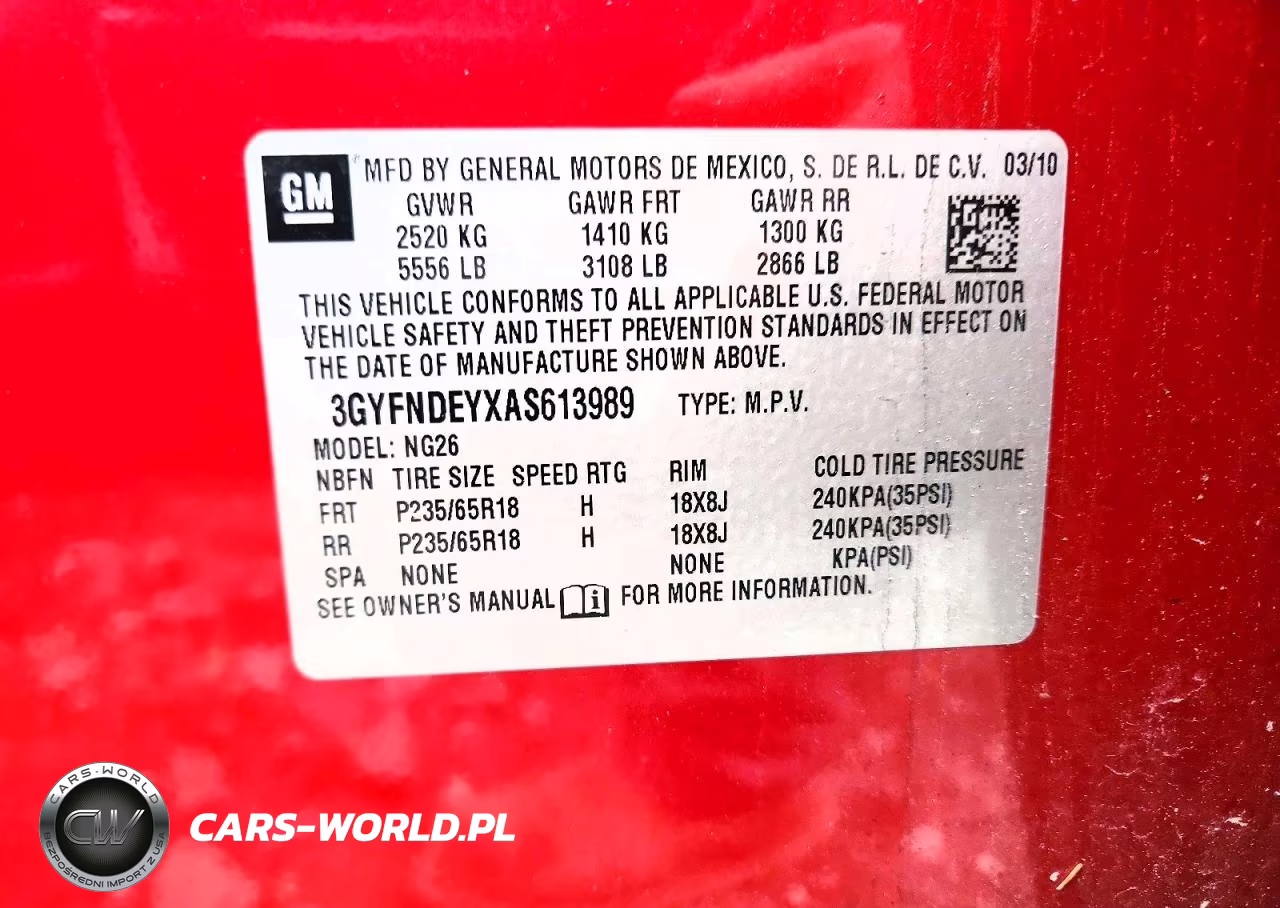 2010 Cadillac Srx Luxury Collection VIN:3GYFNDEYXAS613989 - 13