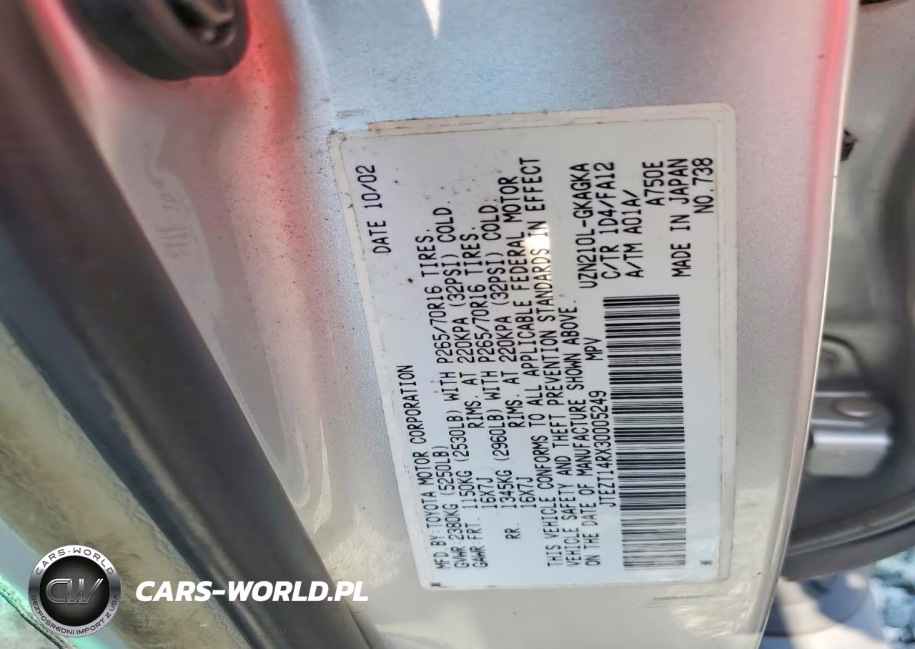2003 Toyota 4Runner Sr5 VIN:JTEZT14RX30005249 - 13