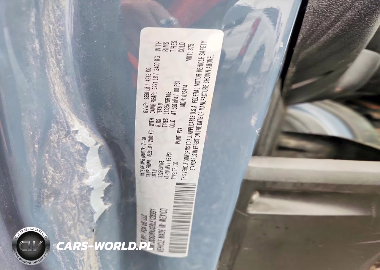 2020 Ram Promaster 3500 3500 High VIN:3C6URVJG8LE128991 - 13
