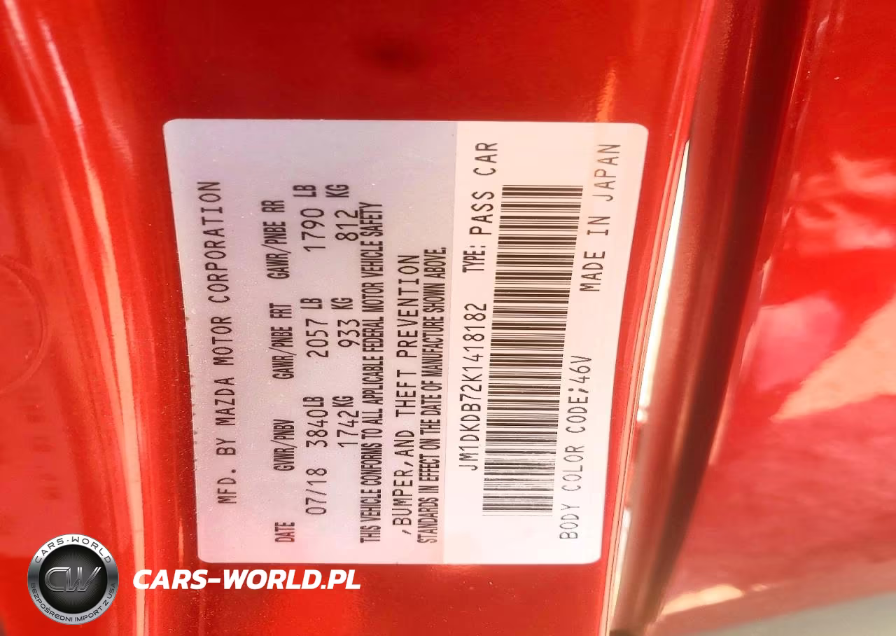 2019 Mazda Cx-3 Sport VIN:JM1DKDB72K1418182 - 12