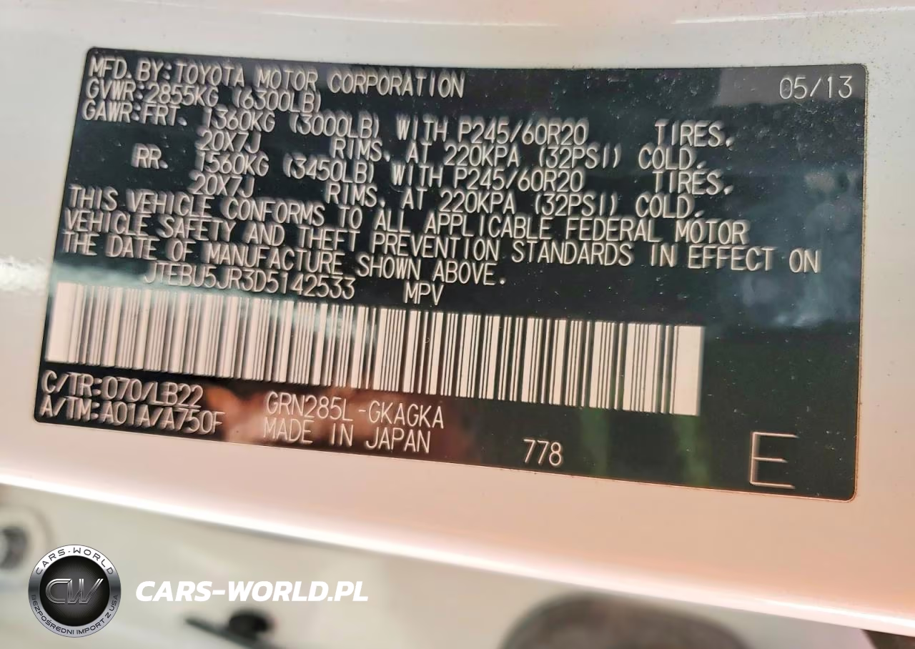 2013 Toyota 4Runner Limited VIN:JTEBU5JR3D5142533 - 13