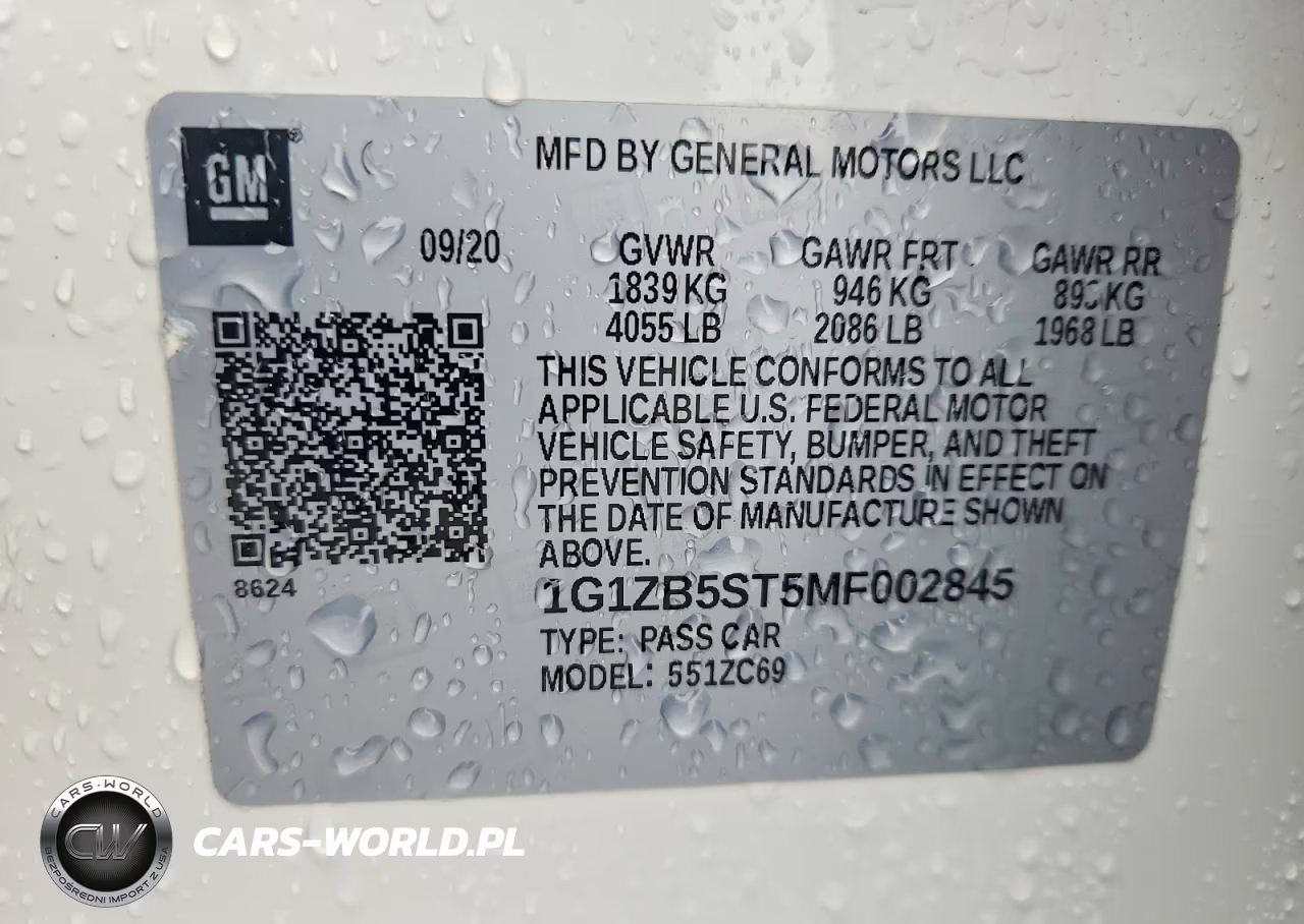 2021 Chevrolet Malibu Ls VIN:1G1ZB5ST5MF002845 - 13