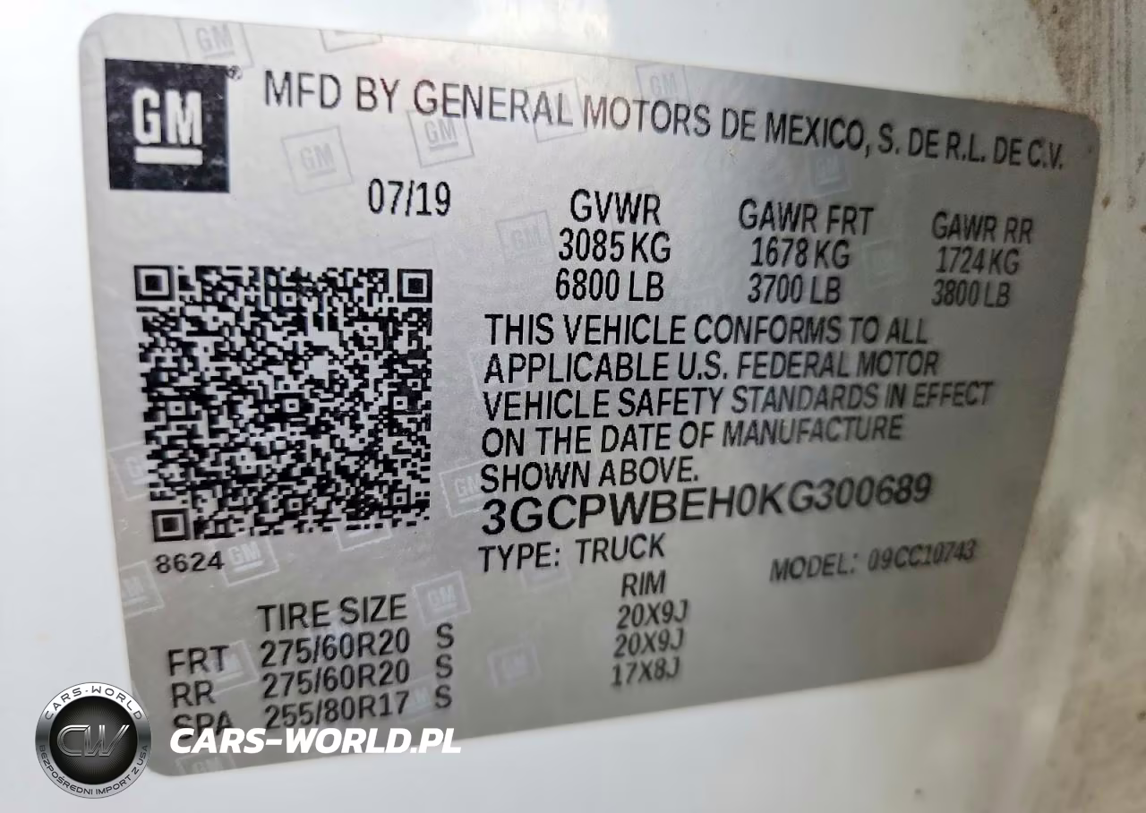 2019 Chevrolet Silverado C1500 Custom VIN:3GCPWBEH0KG300689 - 13