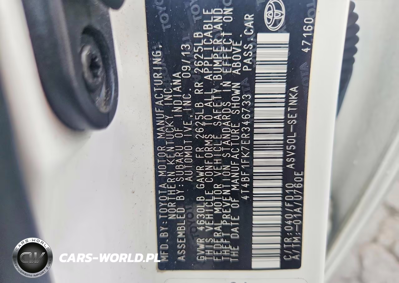 2014 Toyt Camry L VIN:4T4BF1FK7ER346733 - 12