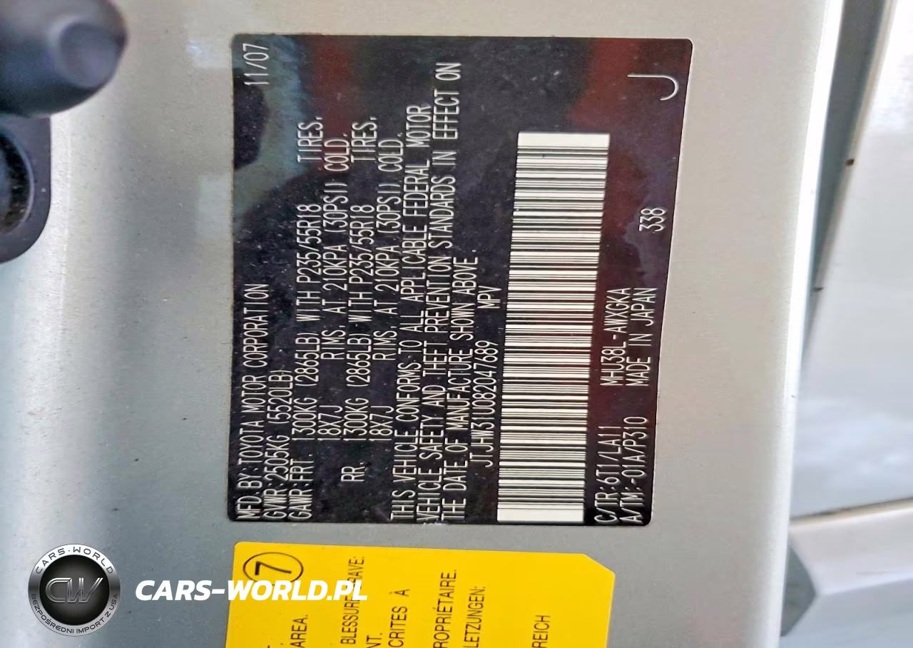 2008 Lexus Rx 400H VIN:JTJHW31U082047689 - 13
