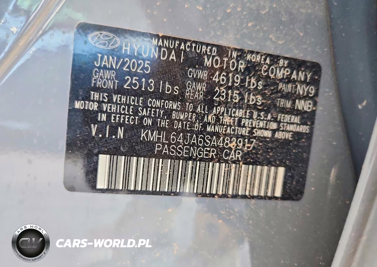 2025 Hyundai Sonata Sel VIN:KMHL64JA6SA483917 - 13