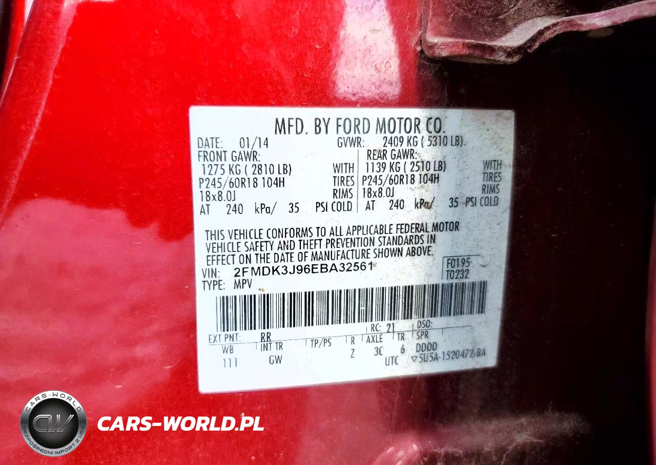 2014 Ford Edge Sel VIN:2FMDK3J96EBA32561 - 13