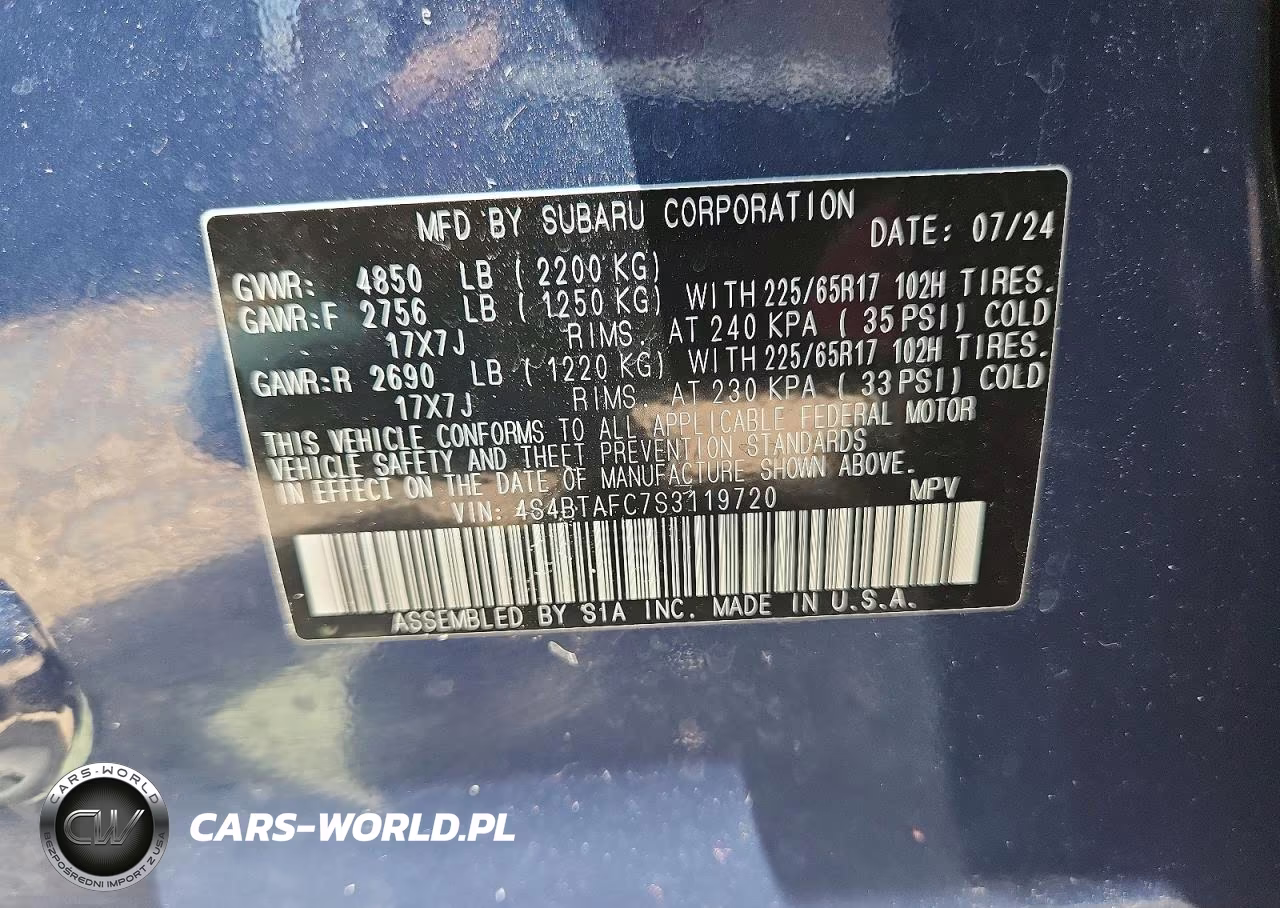2025 Subaru Outback Premium VIN:4S4BTAFC7S3119720 - 13