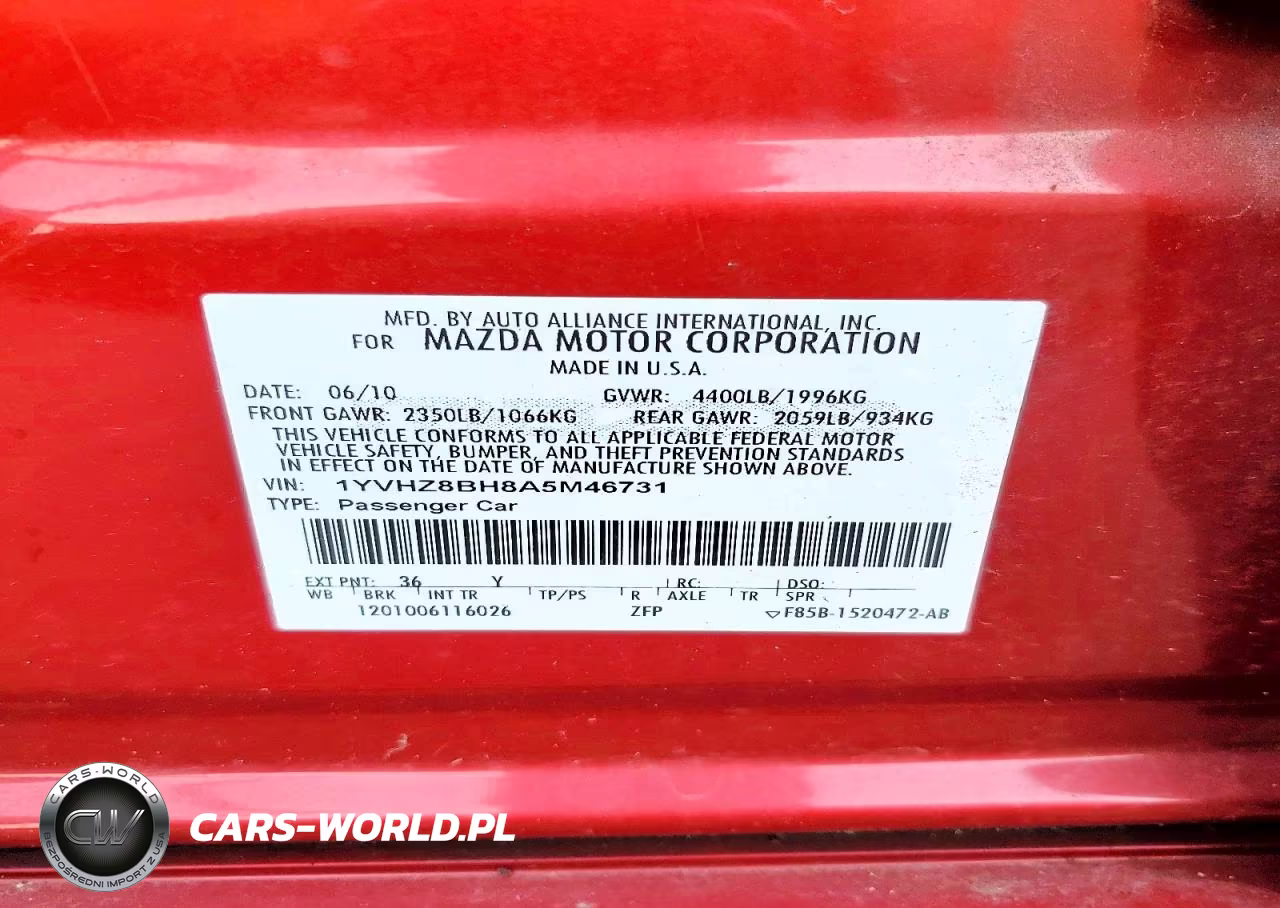 2010 Mazda 6 I VIN:1YVHZ8BH8A5M46731 - 12