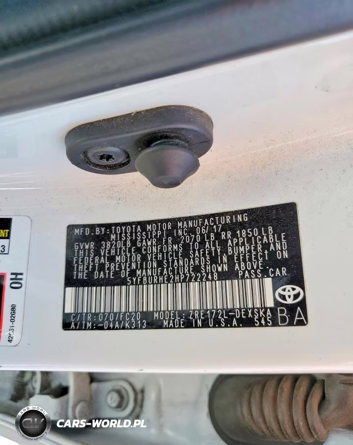 2017 Toyota Corolla Se VIN:5YFBURHE2HP722248 - 13
